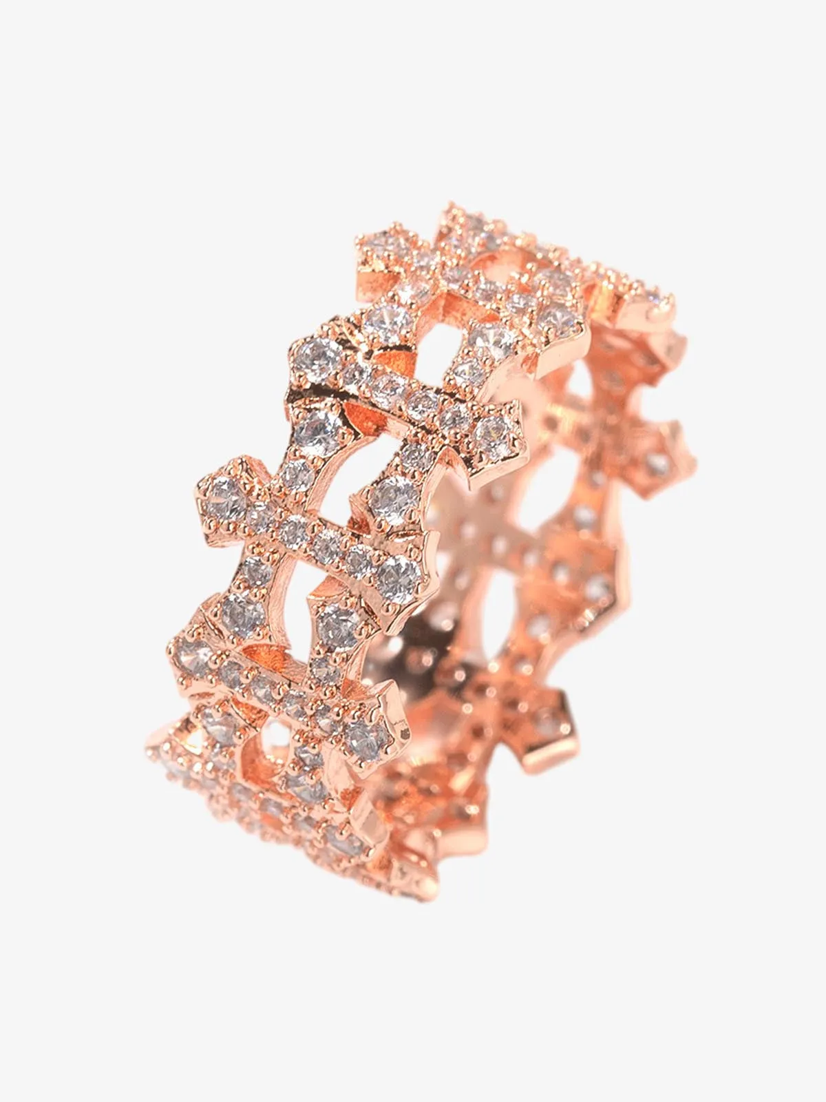 Hollow Cross Ring sold by Thesupermade product image thumbnail 3