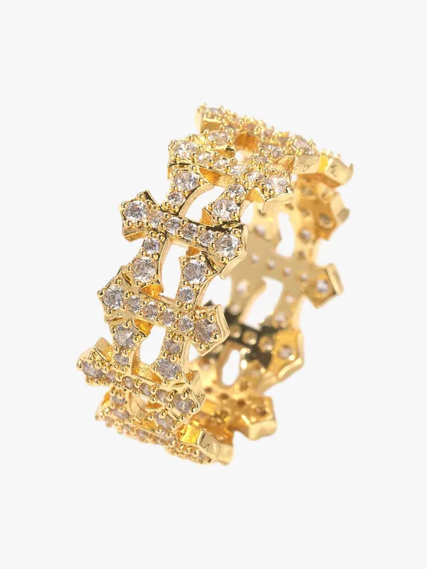 Hollow Cross Ring made by Thesupermade