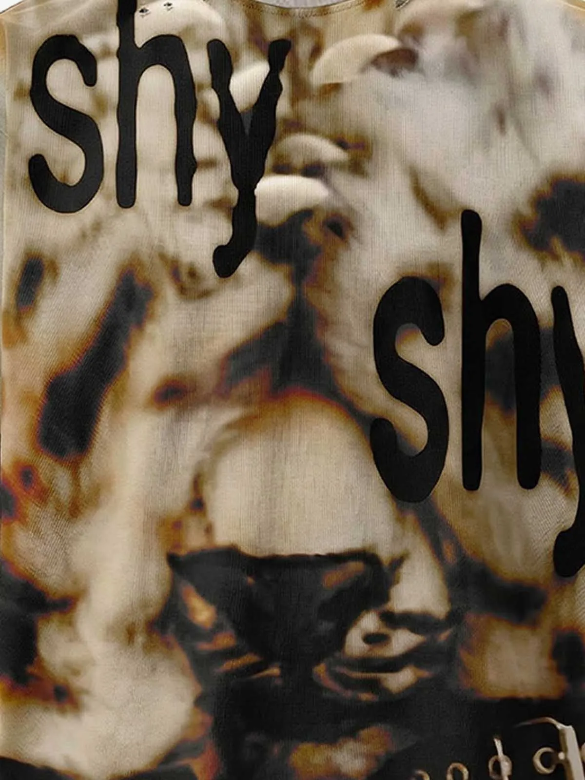 Grunge Graphic Fake Layer Camo Sleeve T-Shirt sold by Thesupermade product image thumbnail 4