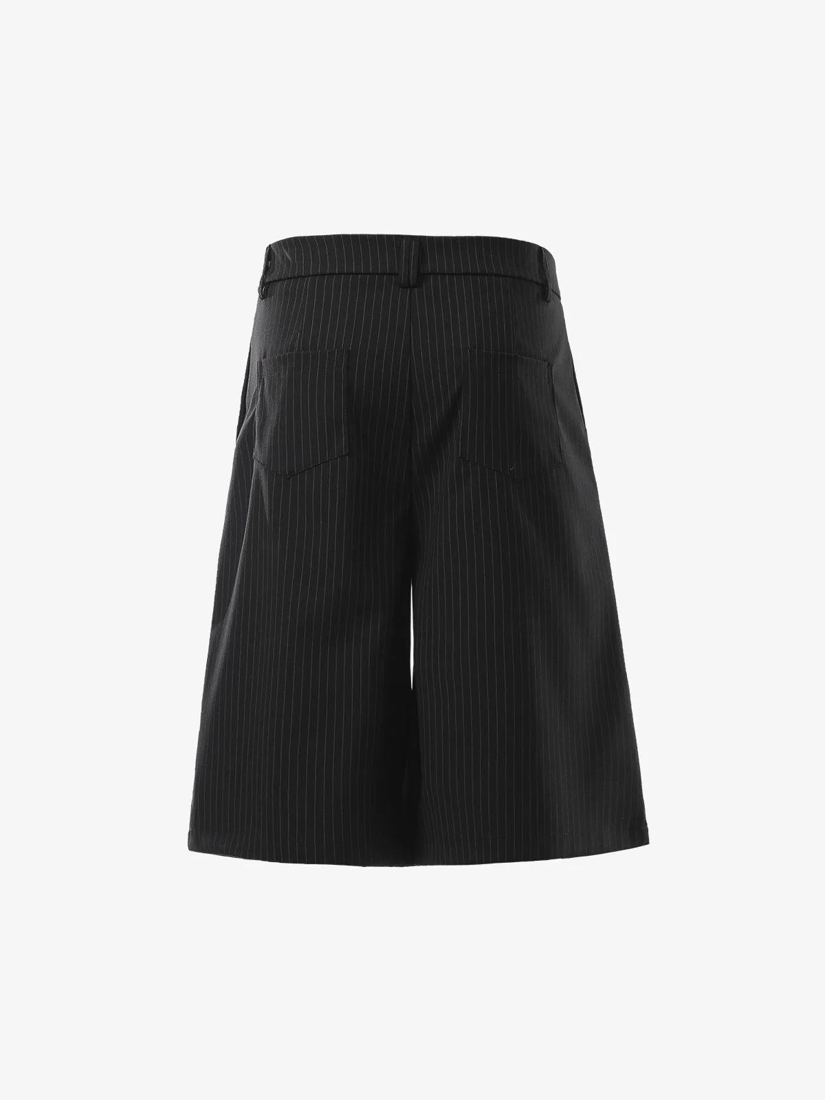 Pinstripe Double-Breasted Pleated Shorts sold by Thesupermade product image thumbnail 4