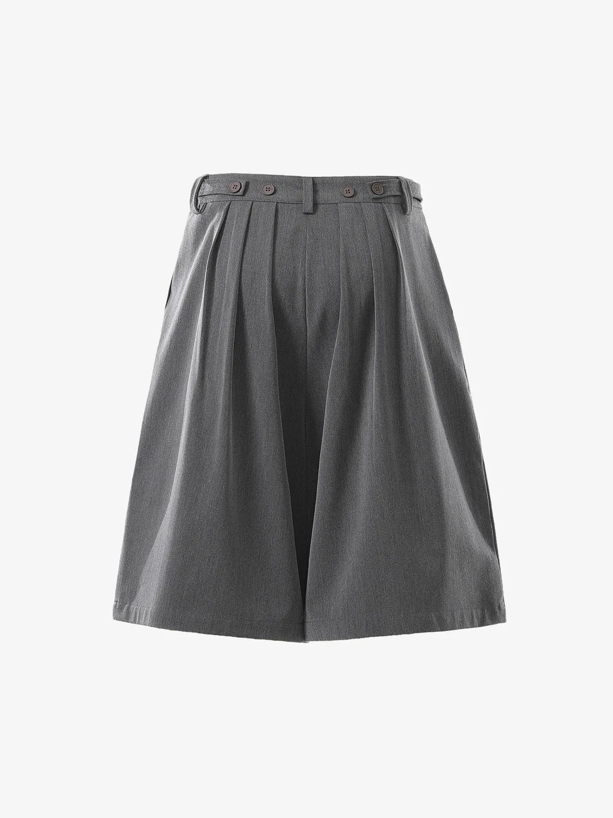 Pleated Wide-Leg Shorts sold by Thesupermade product image thumbnail 3