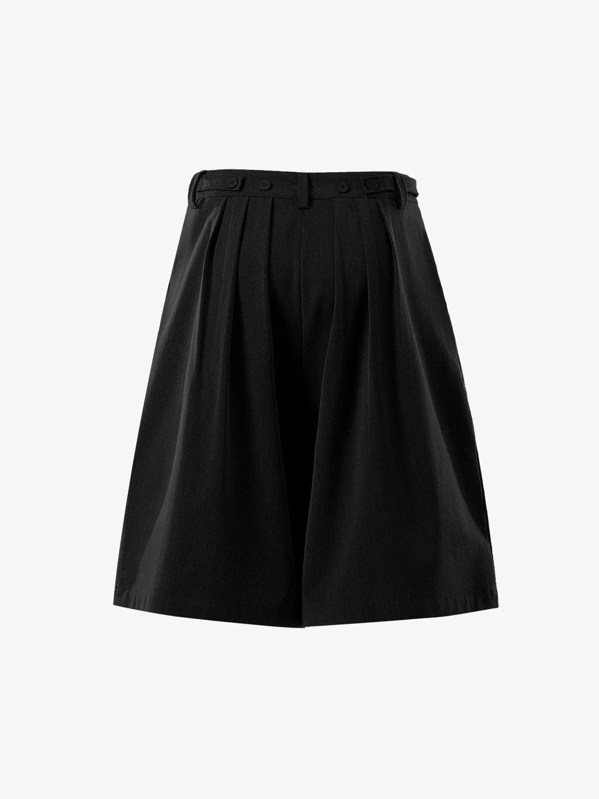 Pleated Wide-Leg Shorts sold by Thesupermade product image thumbnail 4