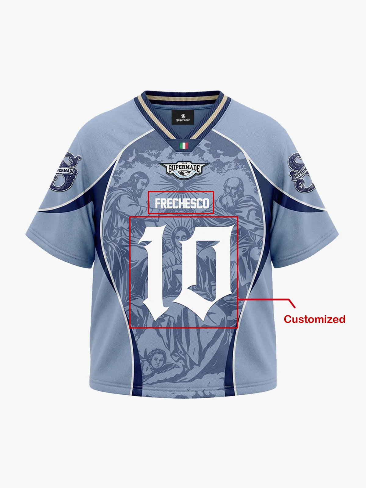 Retro Italian Style Custom Jersey Set sold by Thesupermade product image thumbnail 3