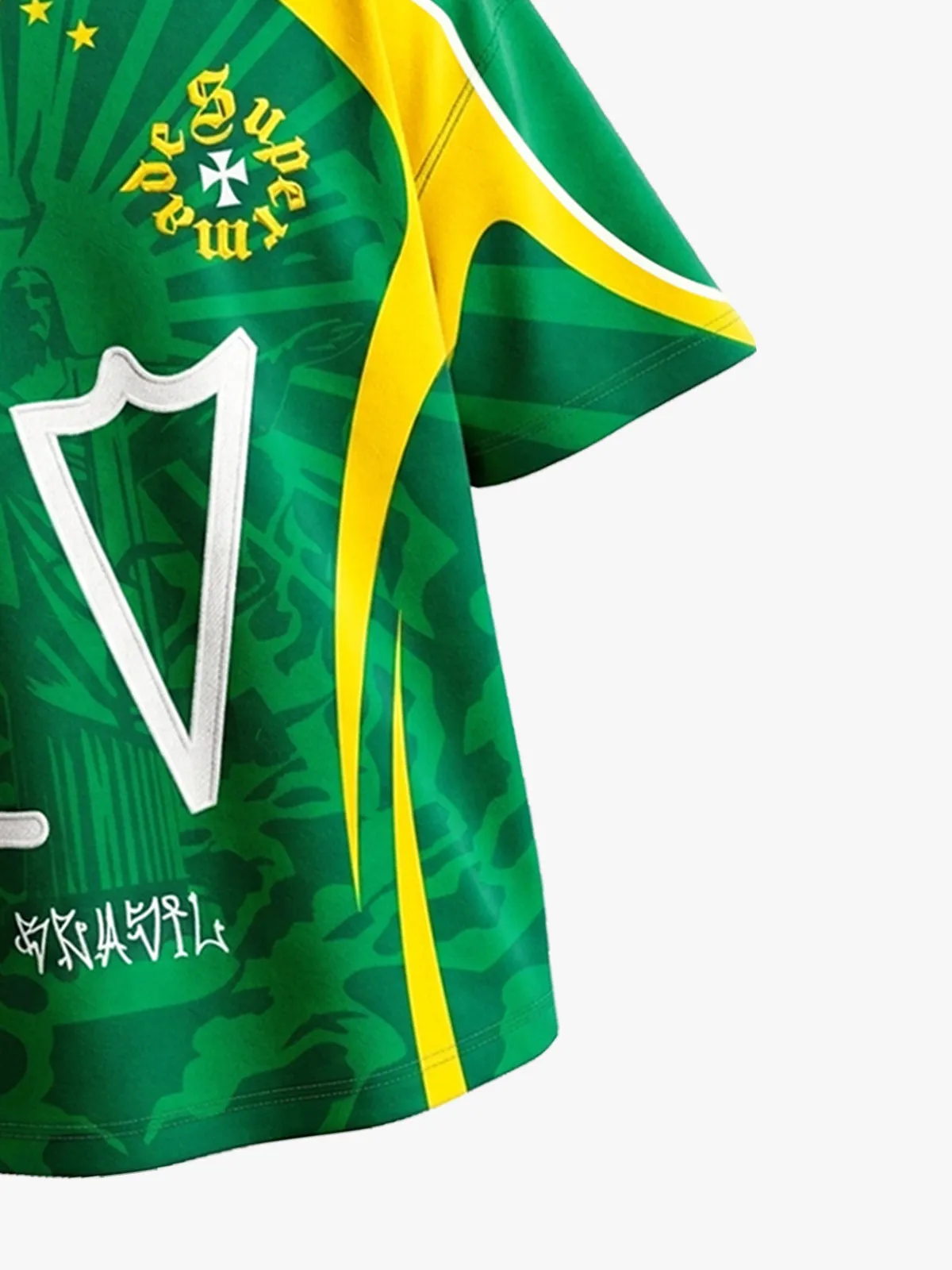 Classic Brazil "Savior" Color-Block Custom Jersey Set - 2622 sold by Thesupermade product image thumbnail 4