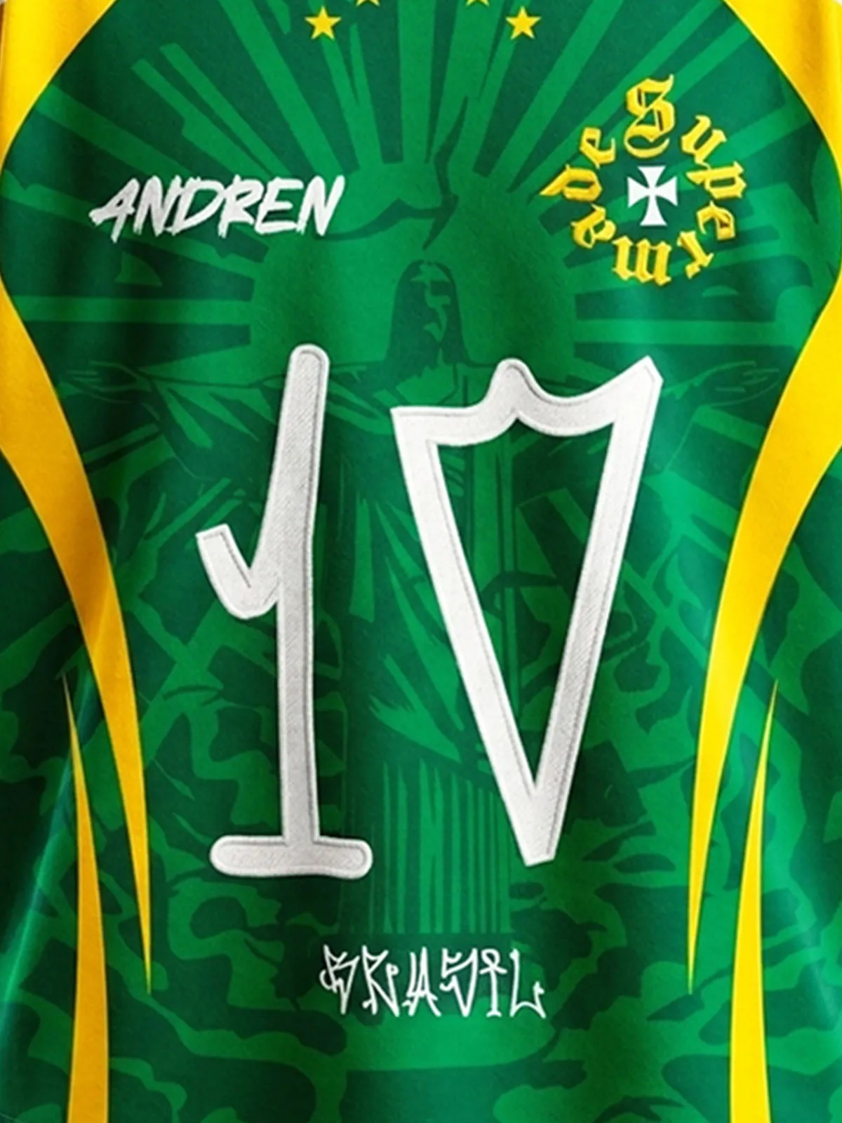 Classic Brazil "Savior" Color-Block Custom Jersey Set - 2622 sold by Thesupermade product image thumbnail 3
