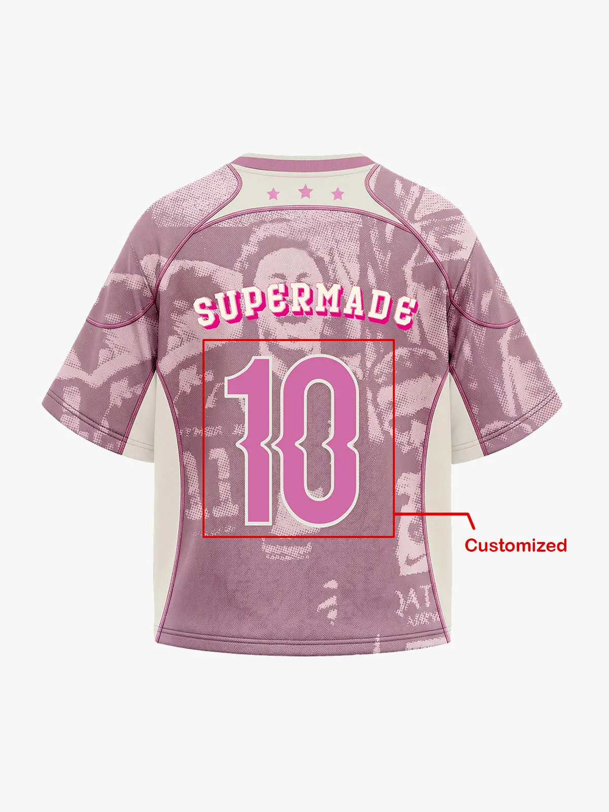 Retro Print Pink Custom Jersey Set - 2621 sold by Thesupermade product image thumbnail 4