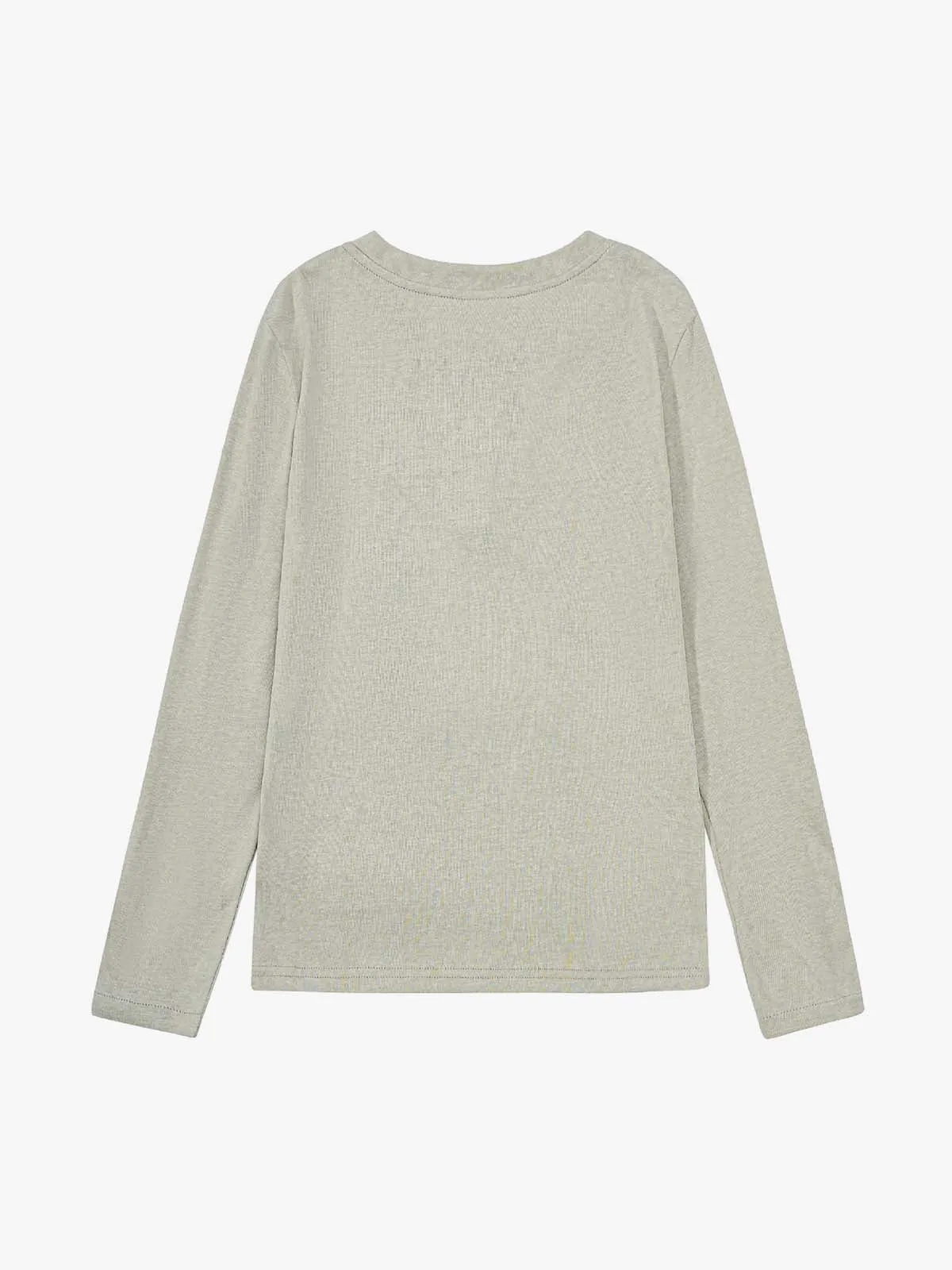 Vintage Grunge Text Print Henley Long Sleeve T-Shirt sold by Thesupermade product image thumbnail 4