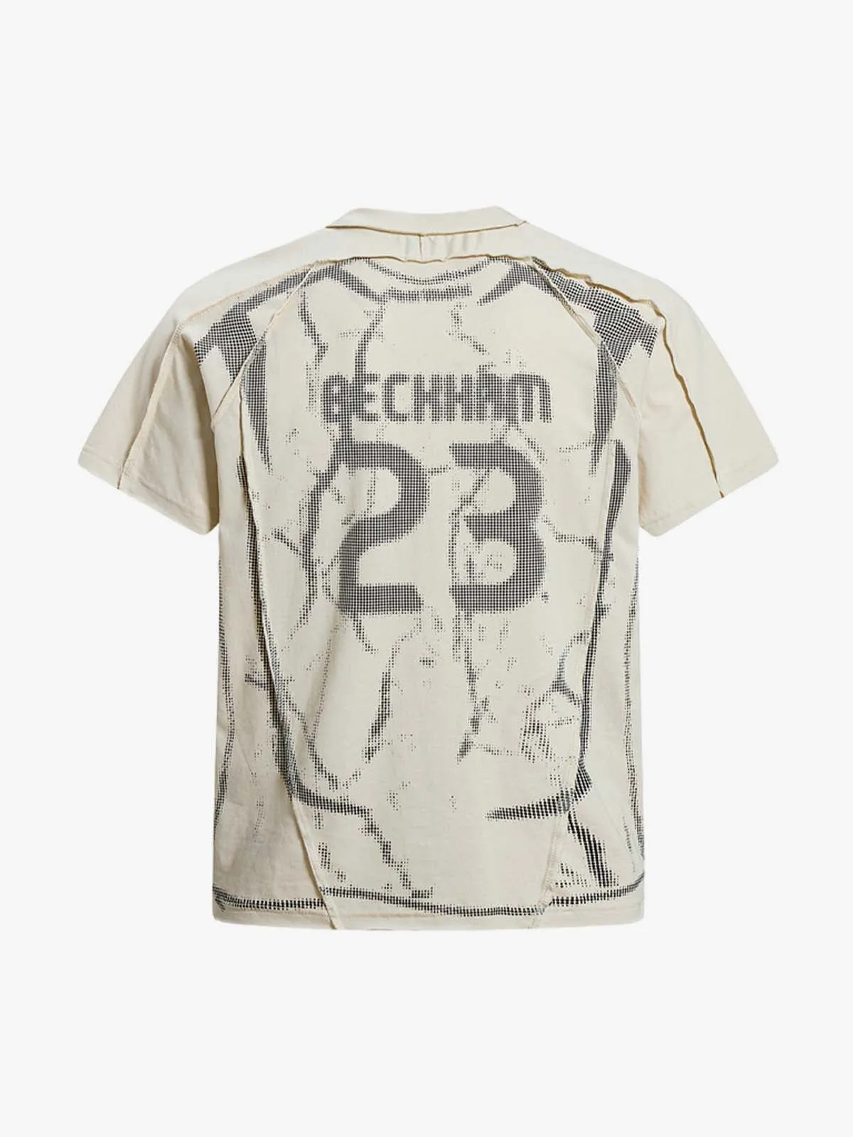 Supermade Trompe L'oeil Halftone Jersey Graphic T-Shirt sold by Thesupermade product image thumbnail 3