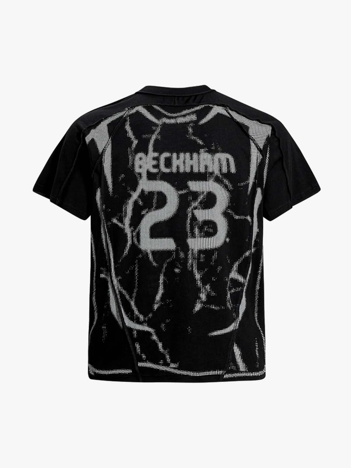 Supermade Trompe L'oeil Halftone Jersey Graphic T-Shirt sold by Thesupermade product image thumbnail 4