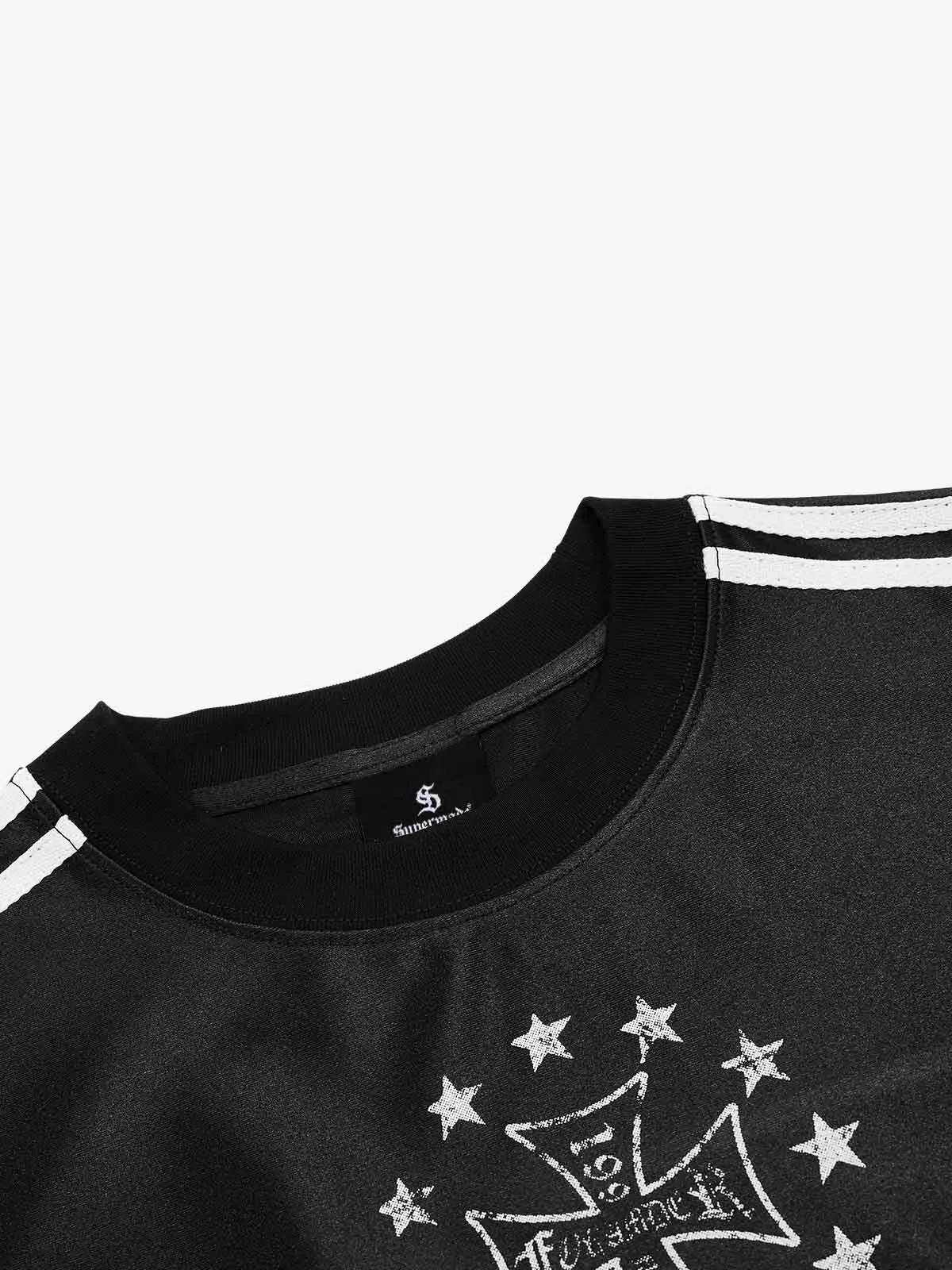 Supermade Gothic Chrome Mixed-Media Retro Jersey sold by Thesupermade product image thumbnail 5