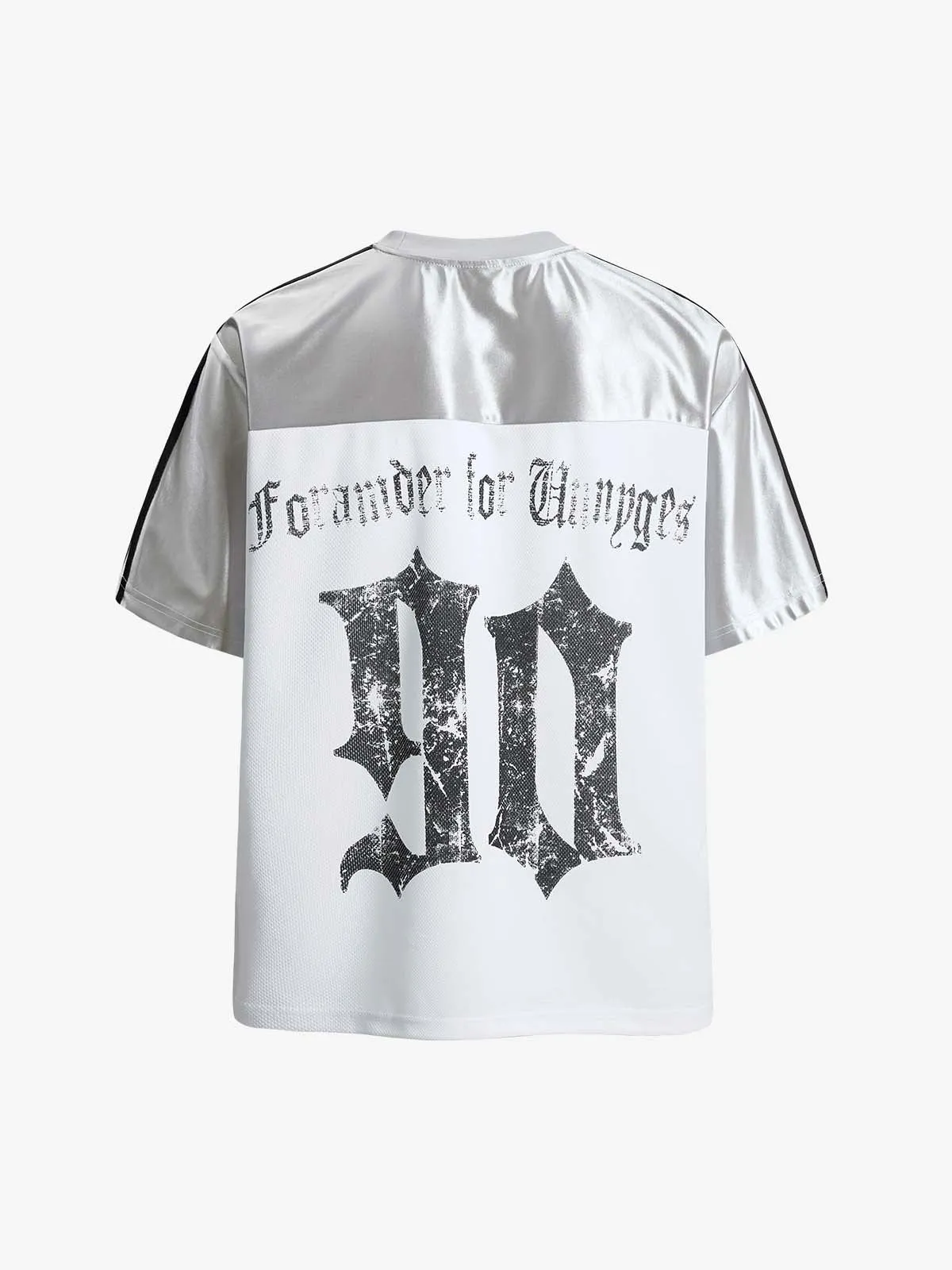 Supermade Gothic Chrome Mixed-Media Retro Jersey sold by Thesupermade product image thumbnail 3