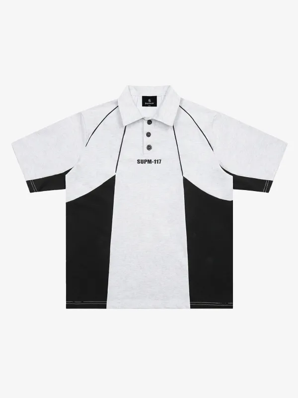 Tech-Panel Contrast Polo Shirt made by Thesupermade