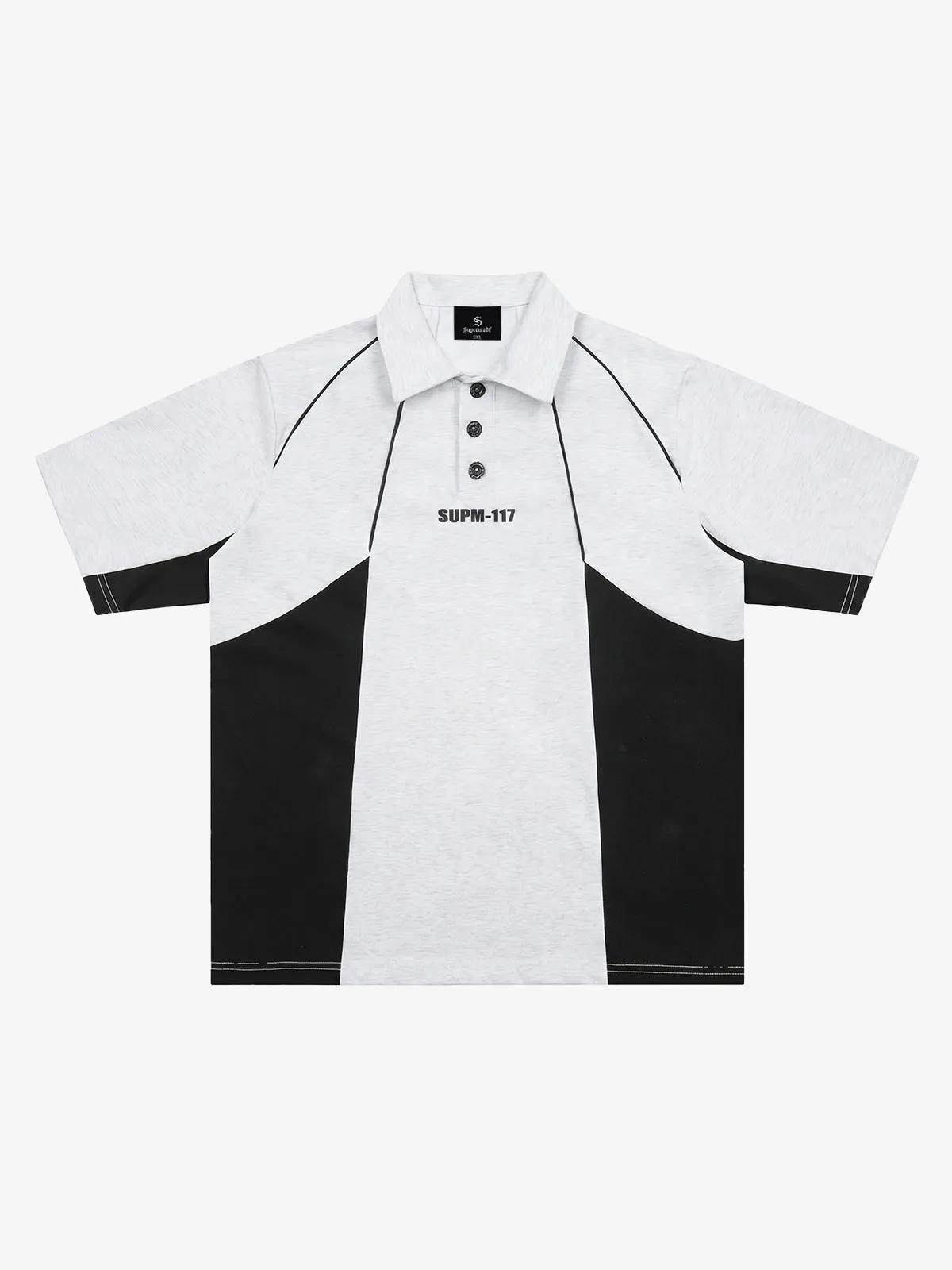 Tech-Panel Contrast Polo Shirt sold by Thesupermade