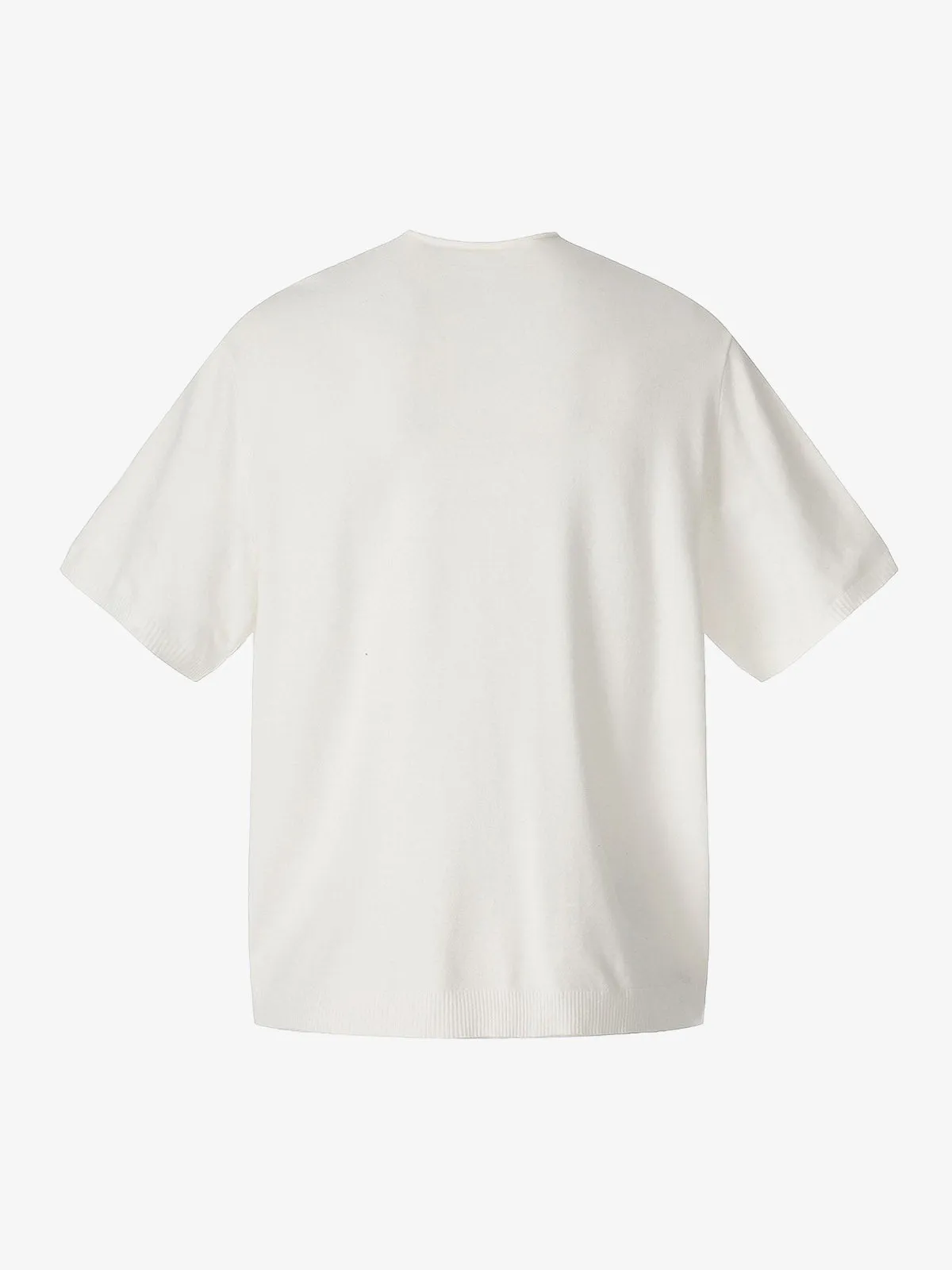 Graphic Floral Knit Henley T-Shirt sold by Thesupermade product image thumbnail 4