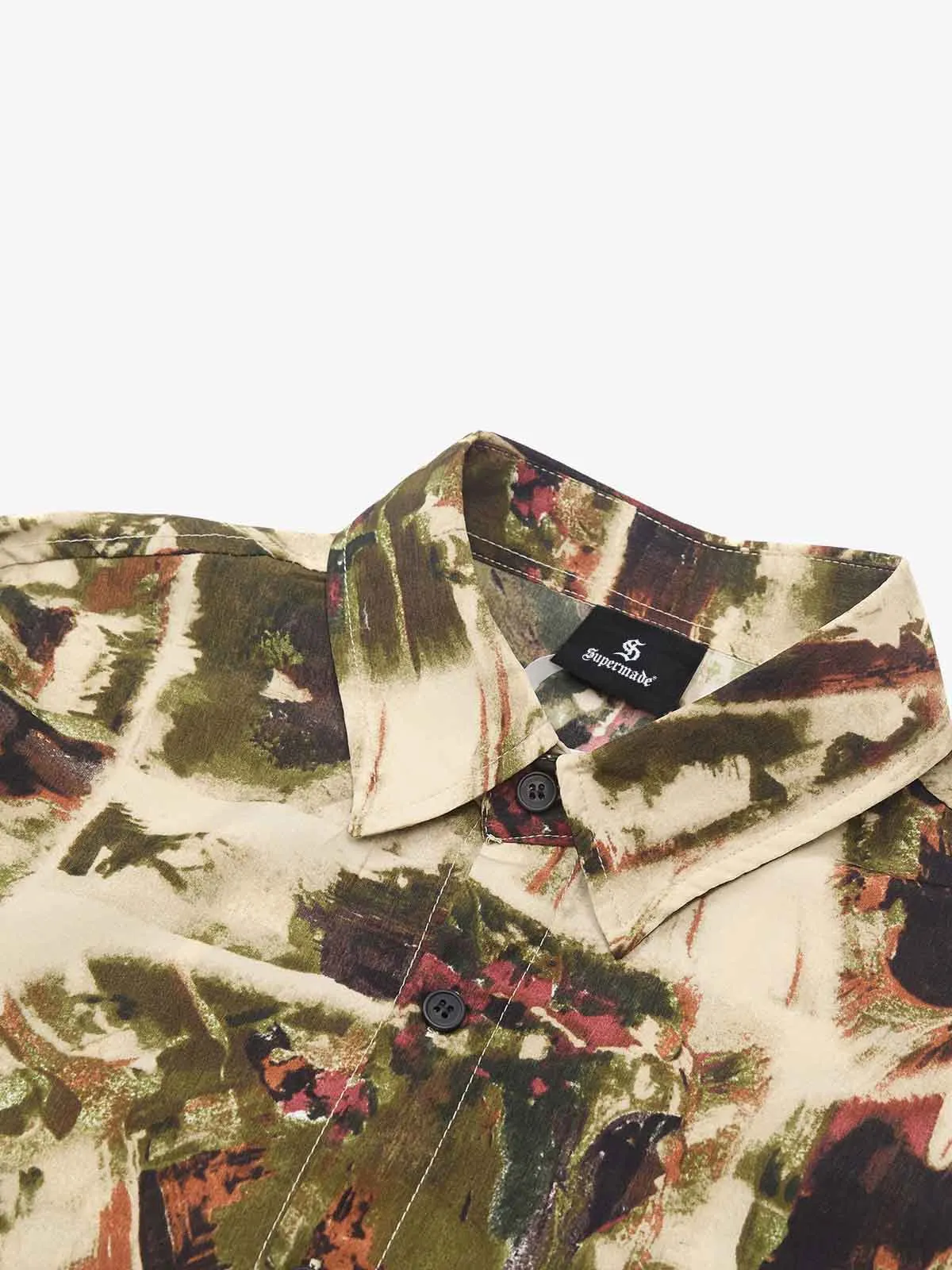 Vintage Oil Painting Print Short Sleeve Shirt sold by Thesupermade product image thumbnail 5