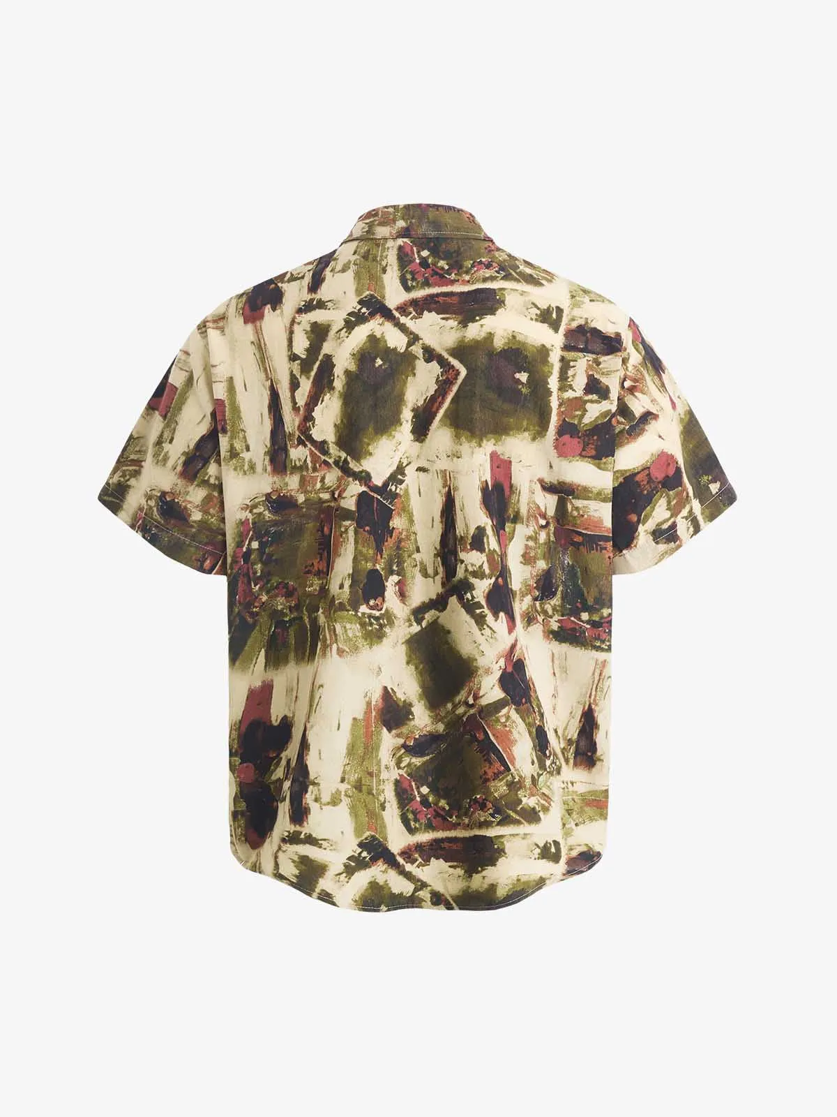 Vintage Oil Painting Print Short Sleeve Shirt sold by Thesupermade product image thumbnail 3