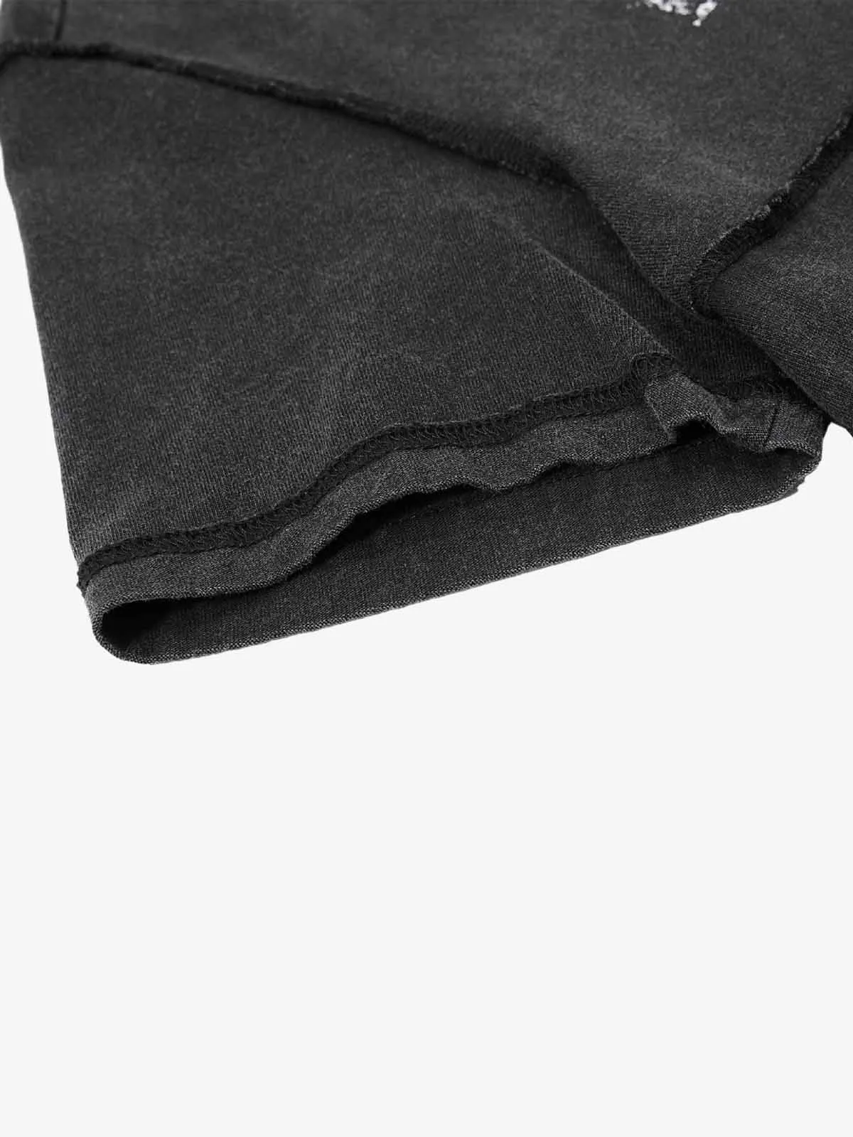 Washed Graphic Deconstructed Punk T-Shirt sold by Thesupermade product image thumbnail 4