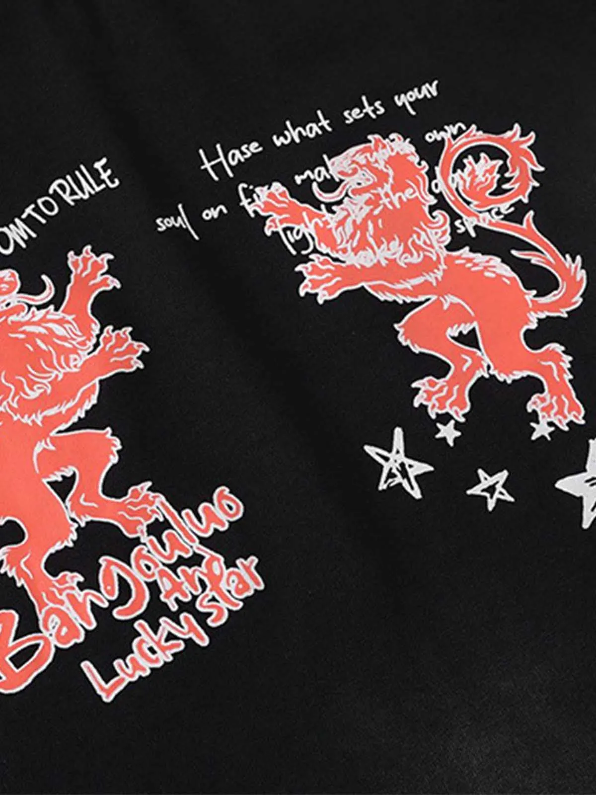 Heraldic Lion Acid-Wash Jersey T-Shirt sold by Thesupermade product image thumbnail 5