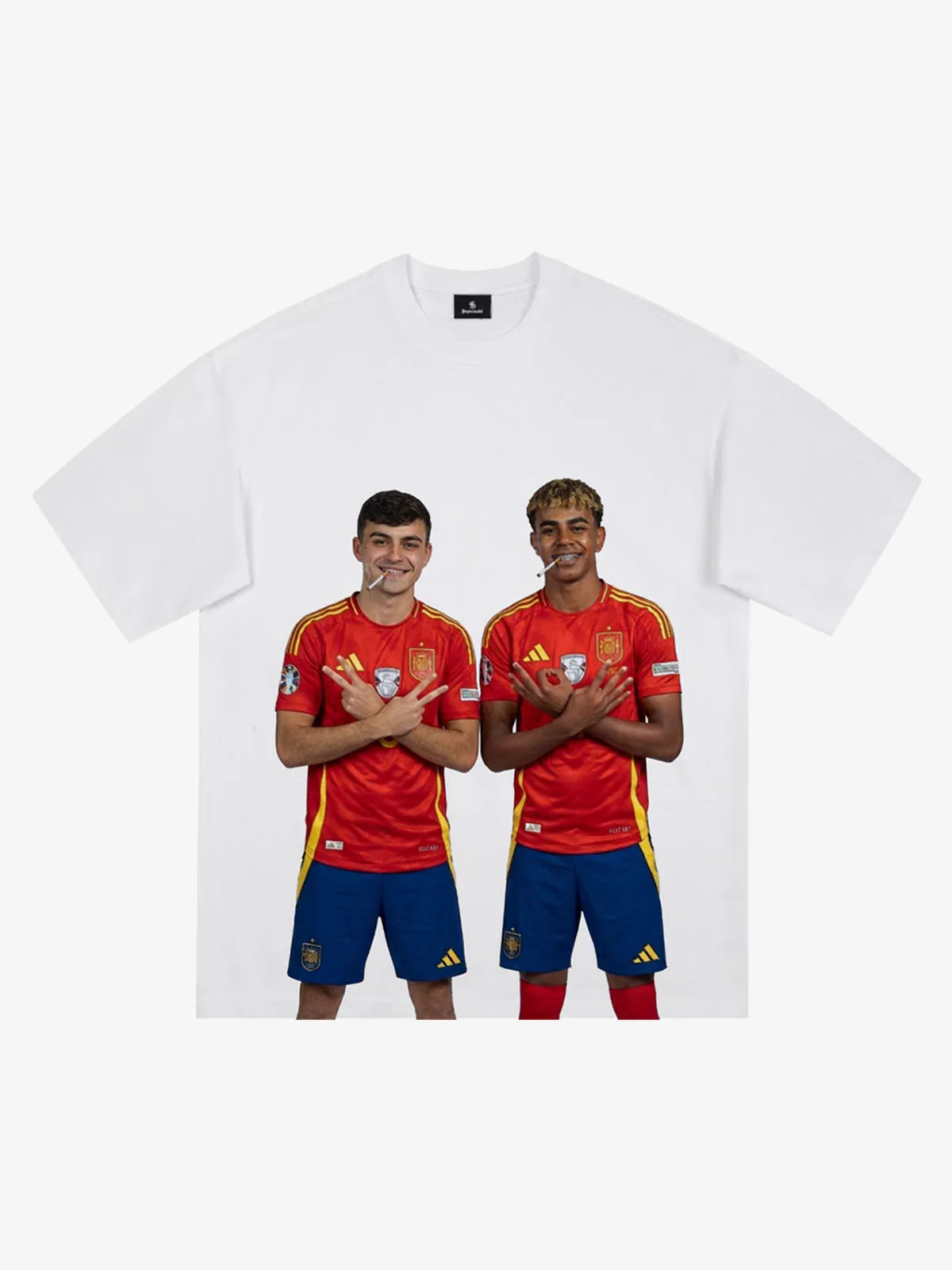 Spanish Duo Graphic T-Shirt sold by Thesupermade product image thumbnail 2