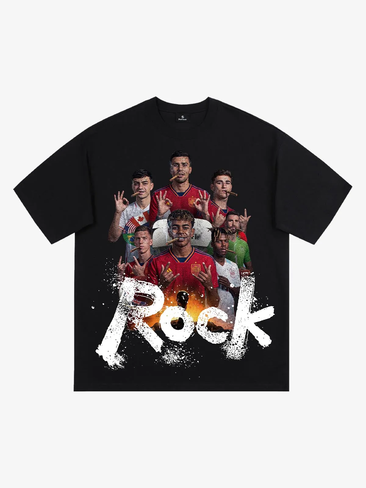Spanish Rock Graphic T-Shirt sold by Thesupermade