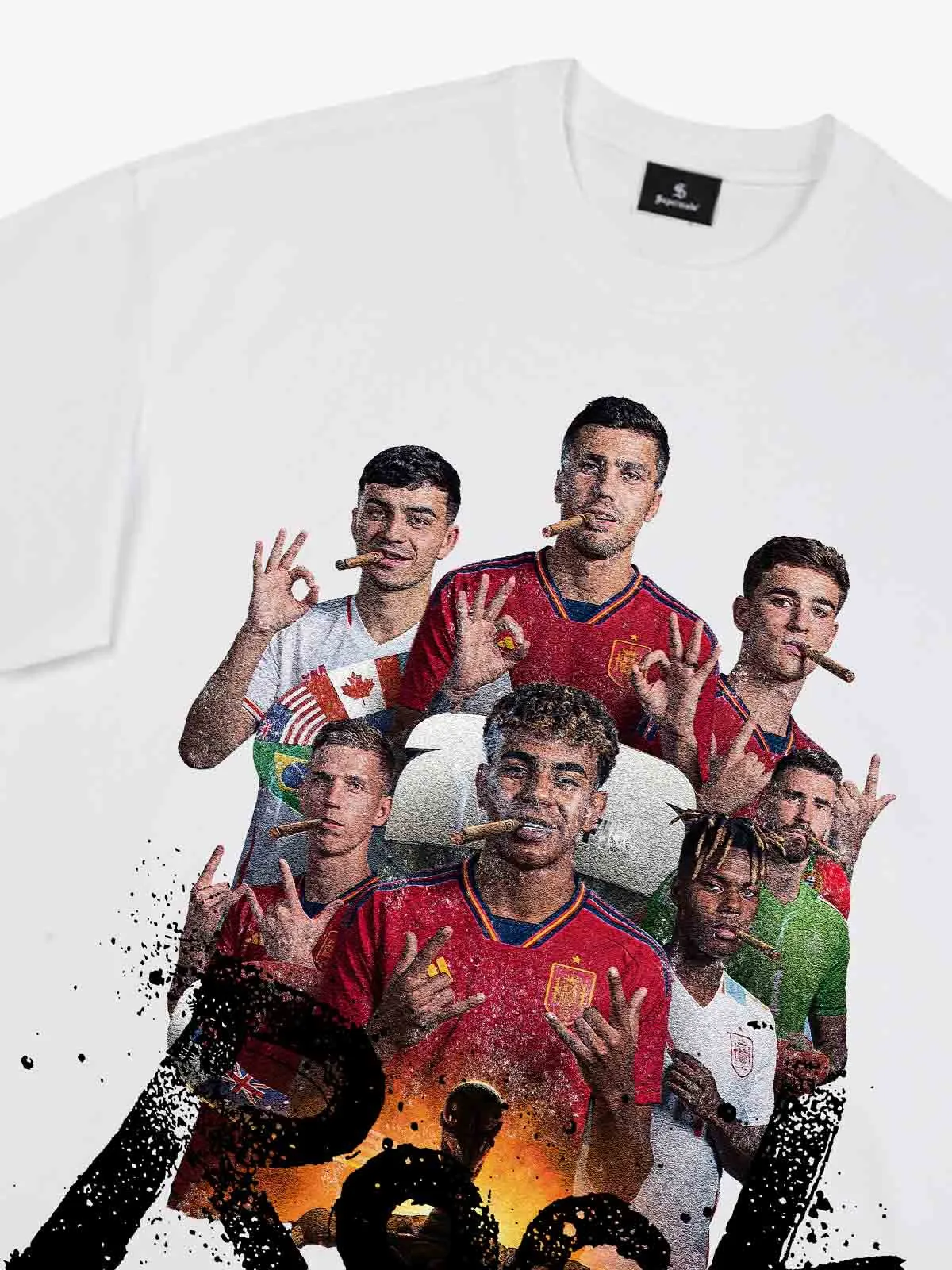 Spanish Rock Graphic T-Shirt sold by Thesupermade product image thumbnail 5
