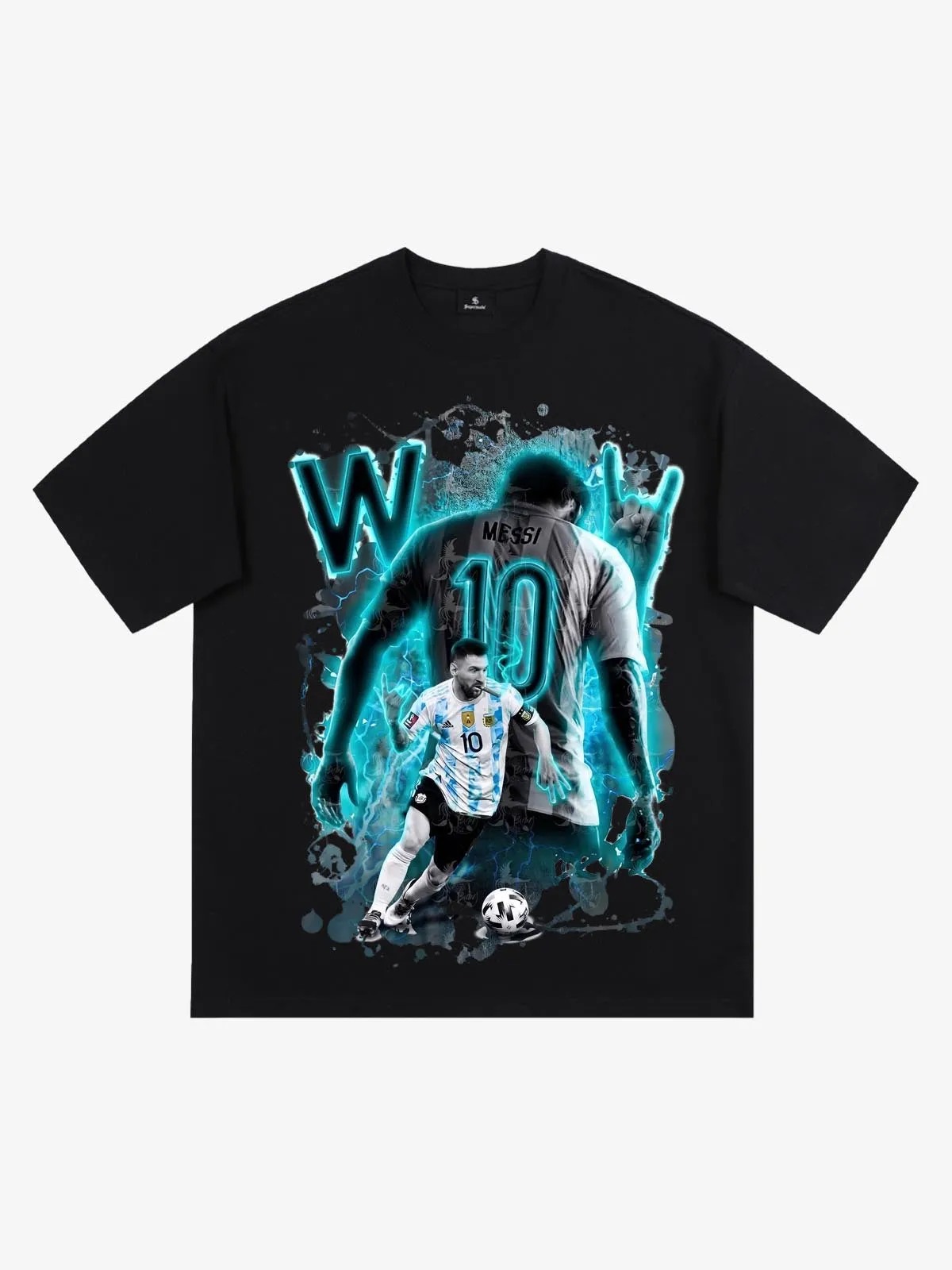 GOAT Neon-Glow Graphic T-Shirt sold by Thesupermade product image thumbnail 2