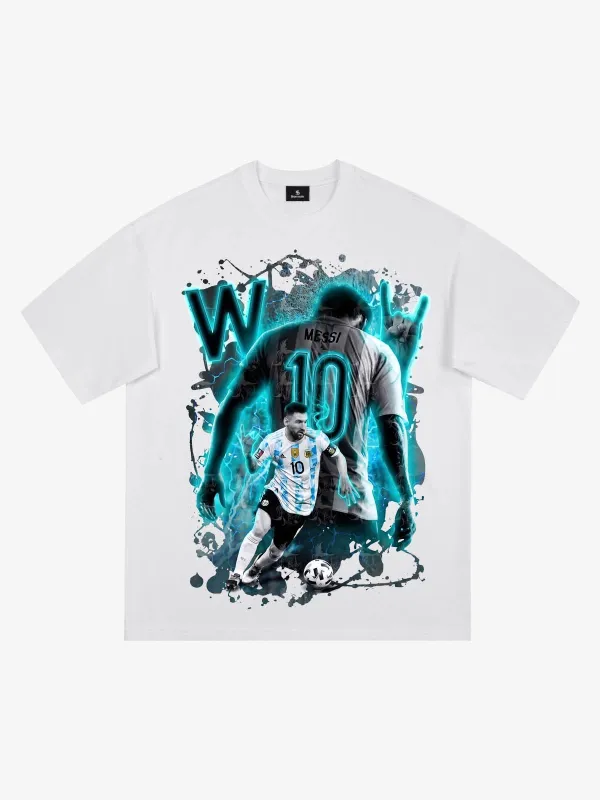 GOAT Neon-Glow Graphic T-Shirt made by Thesupermade