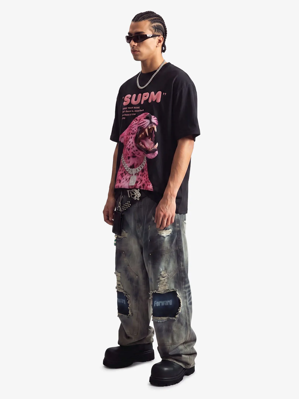 Vintage Pink Panther Graphic T-Shirt sold by Thesupermade product image thumbnail 4