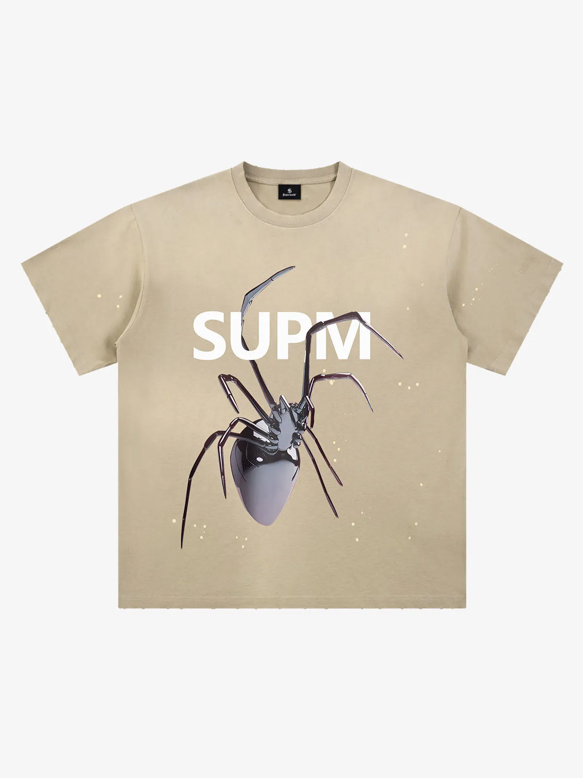 Vintage Spider Graphic Washed T-Shirt sold by Thesupermade product image thumbnail 2