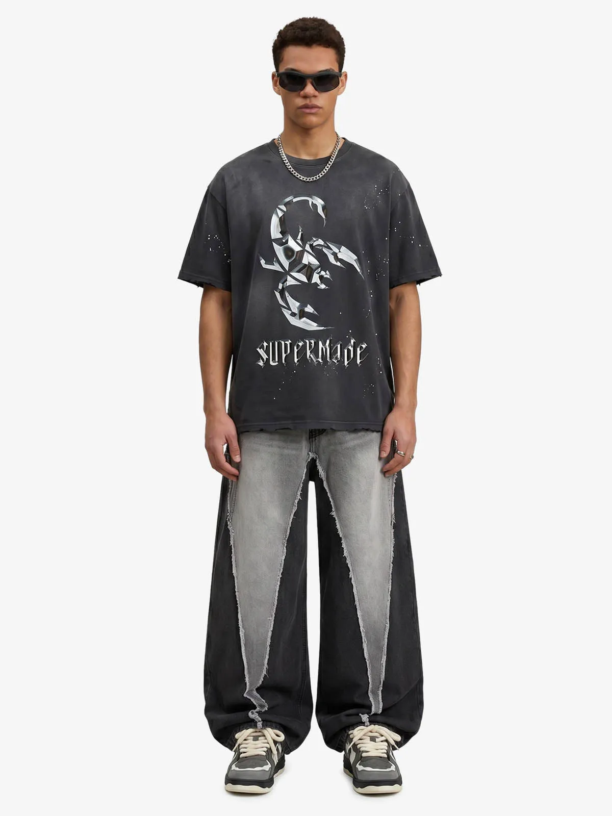 Vintage Scorpion Graphic Washed T-Shirt sold by Thesupermade product image thumbnail 4