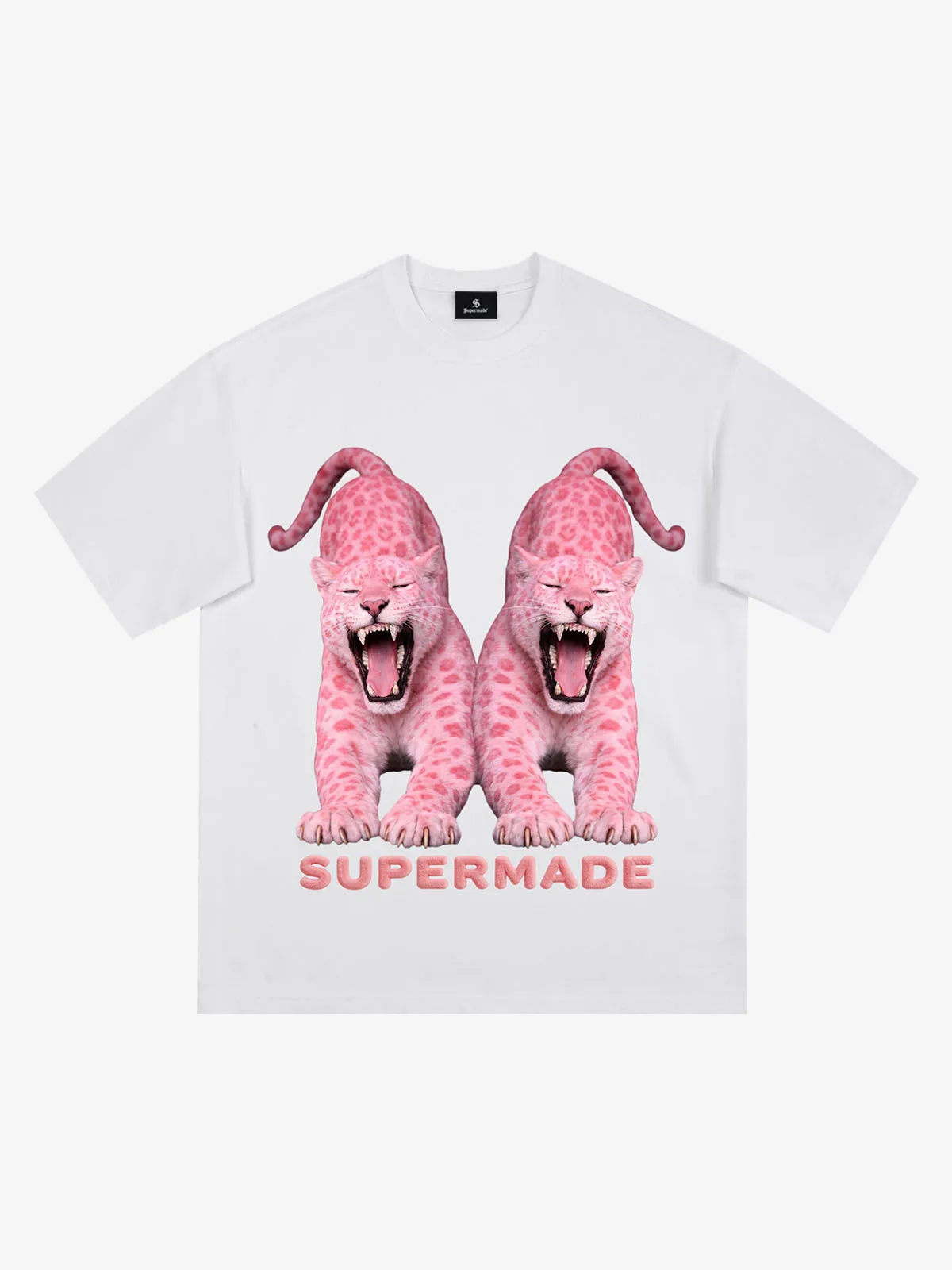 Vintage Pink Leopard Graphic T-Shirt sold by Thesupermade product image thumbnail 2