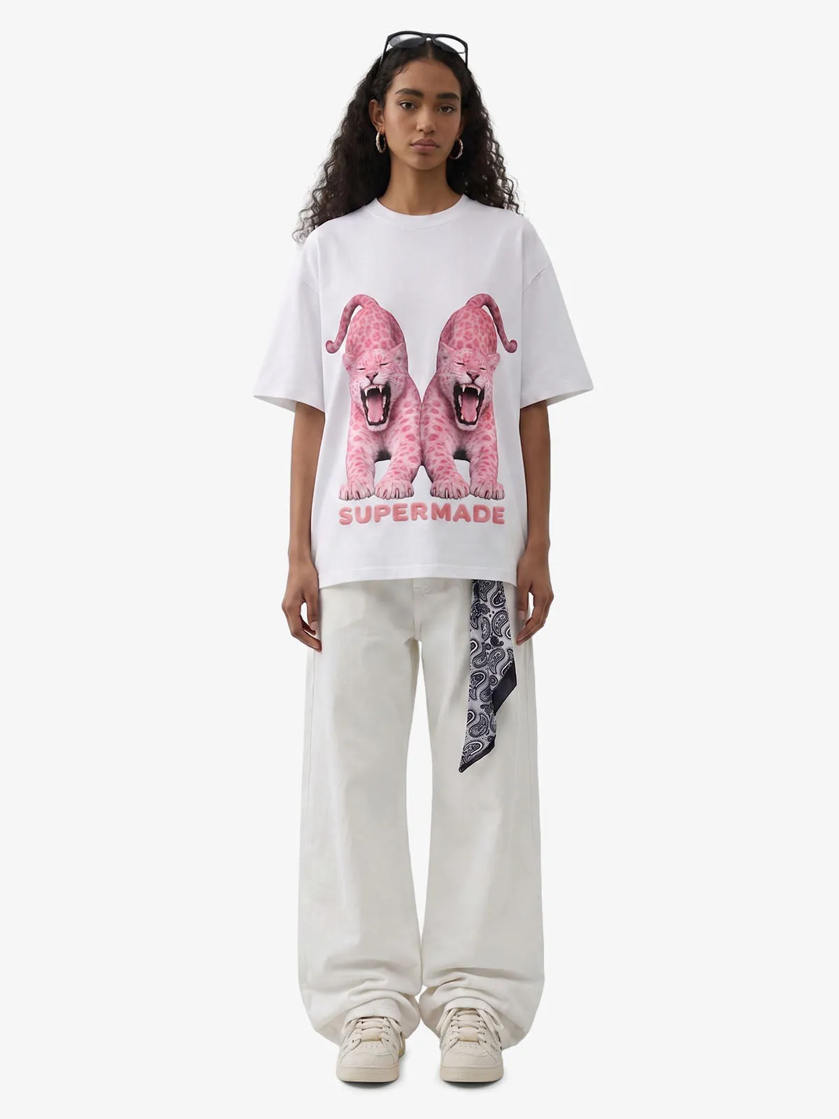 Vintage Pink Leopard Graphic T-Shirt sold by Thesupermade product image thumbnail 5