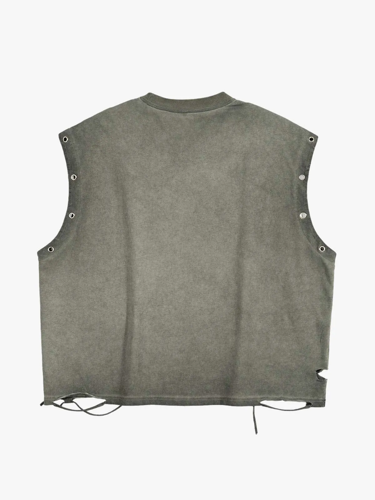 Vintage Chrome Scorpion Washed Sleeveless T-Shirt sold by Thesupermade product image thumbnail 5