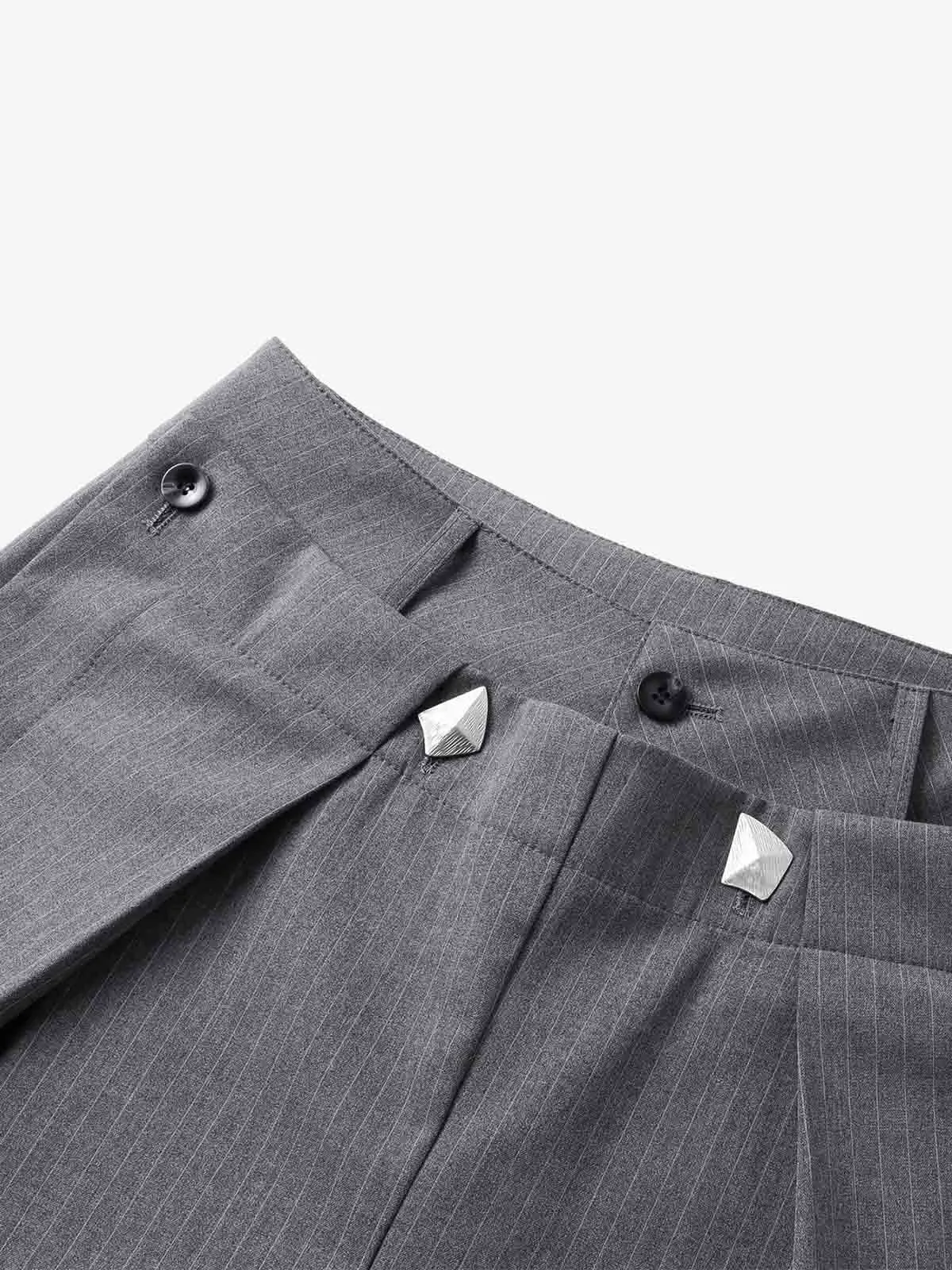 Double Waist Pinstripe Balloon Pants sold by Thesupermade product image thumbnail 5