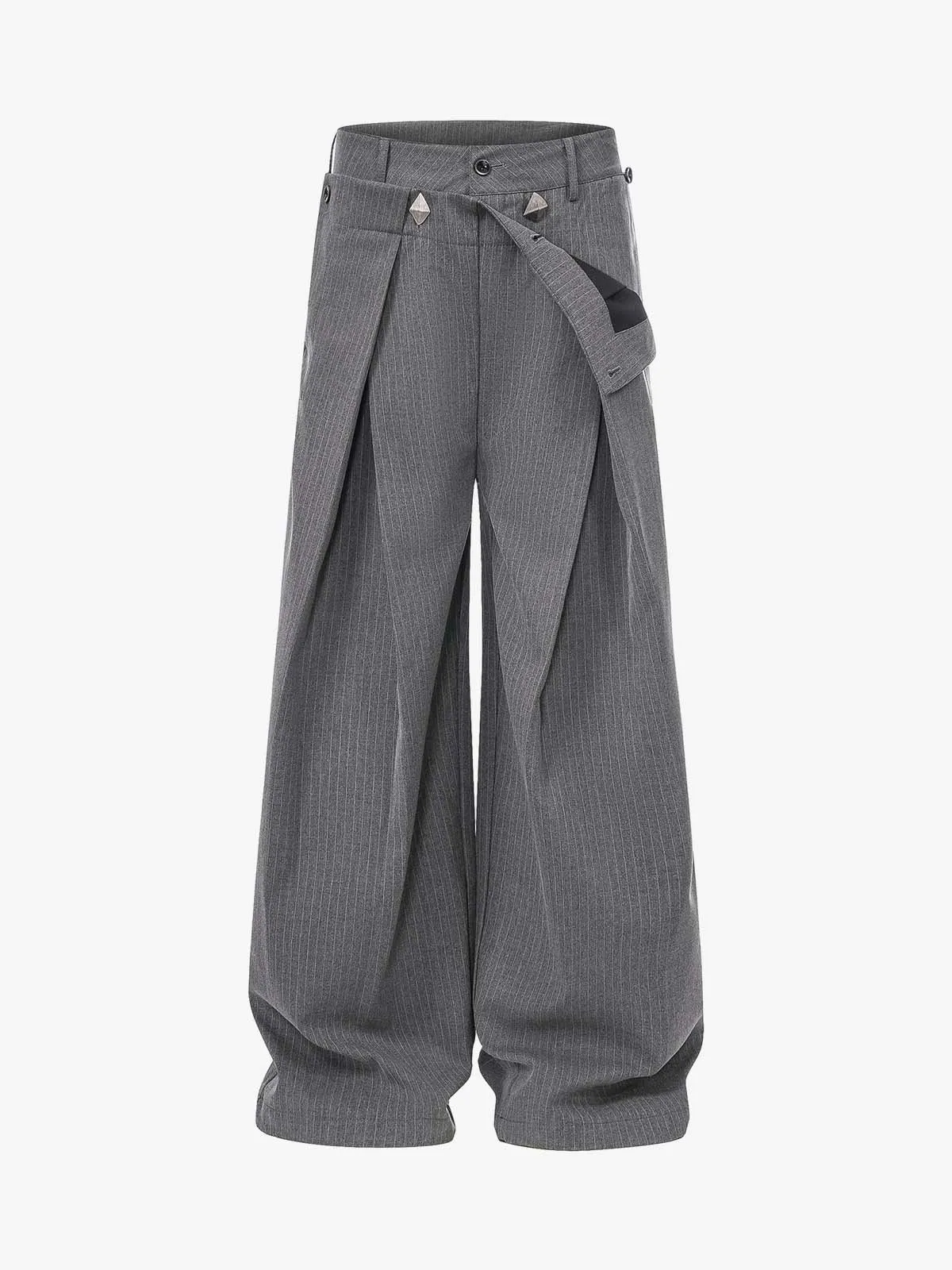 Double Waist Pinstripe Balloon Pants sold by Thesupermade product image thumbnail 2