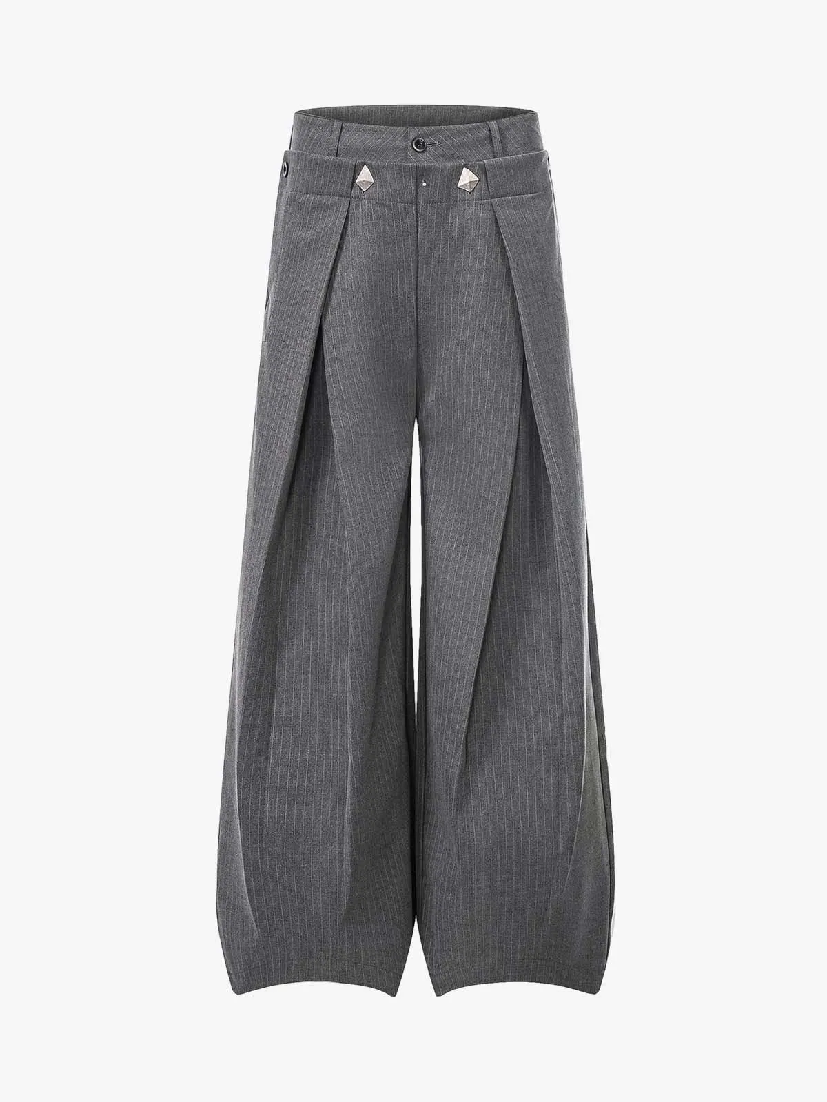 Double Waist Pinstripe Balloon Pants sold by Thesupermade