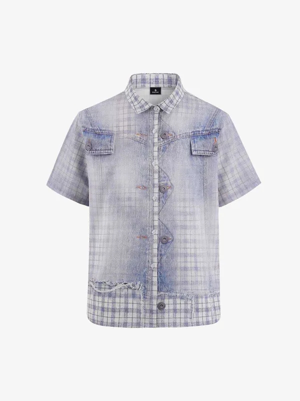 Vintage Washed Plaid Shirt made by Thesupermade