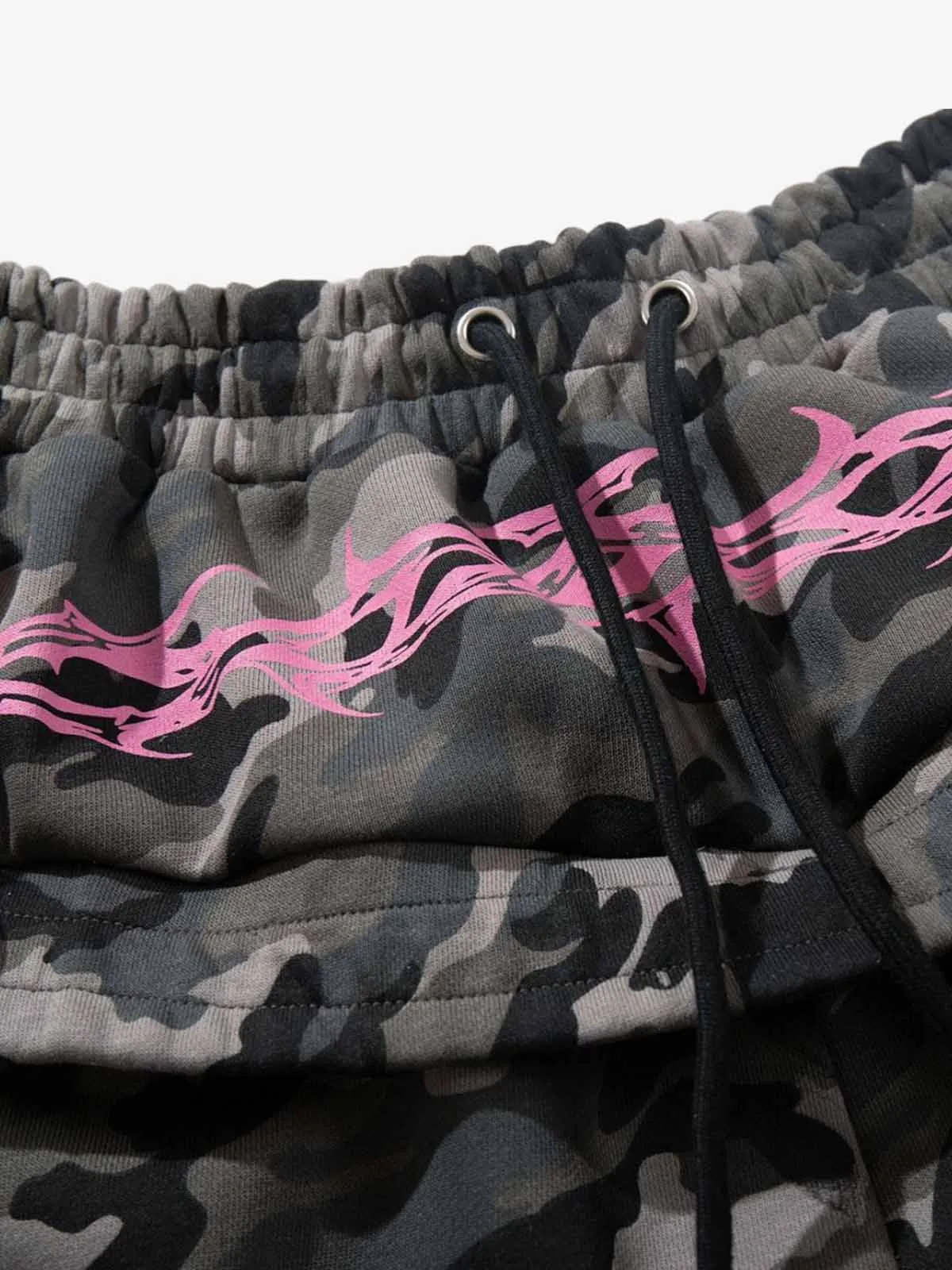 Y2K Camo Pink Print Barrel Sweatpants sold by Thesupermade product image thumbnail 5