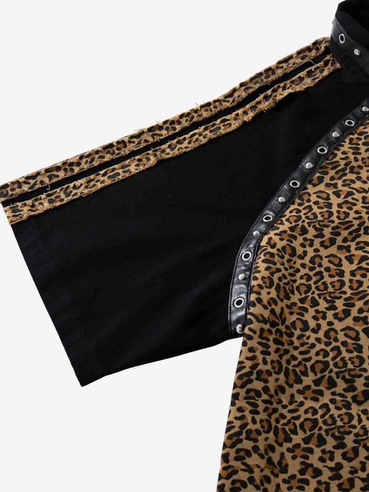 Vintage Leopard Scorpion Graphic Oversized Polo Shirt sold by Thesupermade product image thumbnail 5