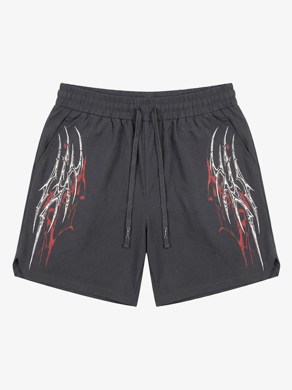 Y2K Thorn Graphic Drawstring Shorts sold by Thesupermade product image thumbnail 3