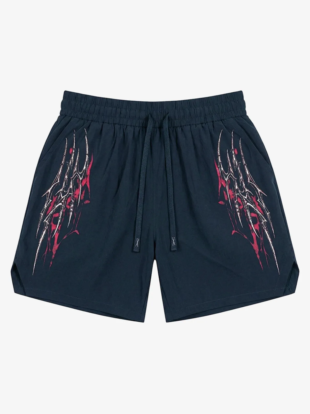 Y2K Thorn Graphic Drawstring Shorts sold by Thesupermade product image thumbnail 4