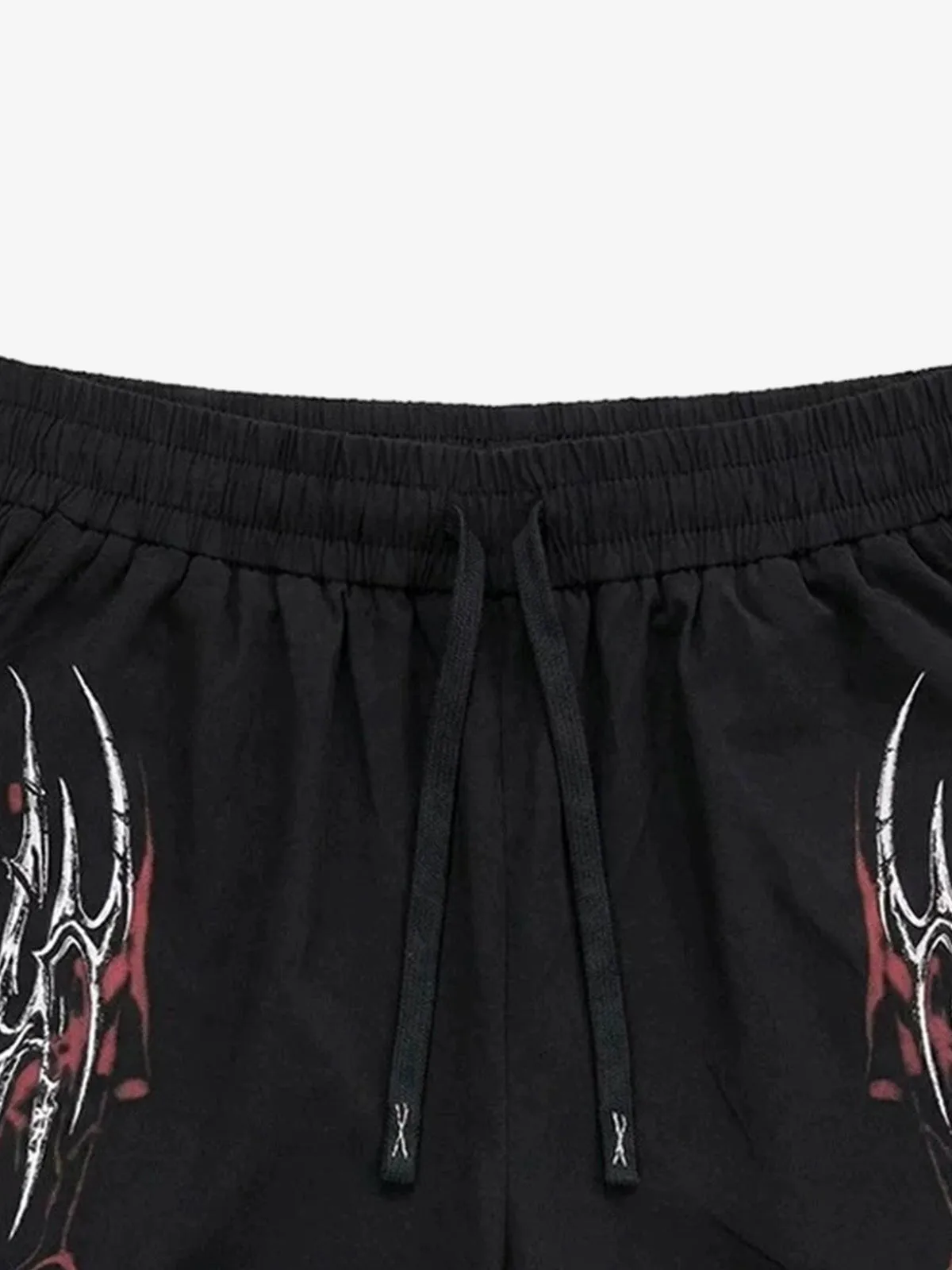 Y2K Thorn Graphic Drawstring Shorts sold by Thesupermade product image thumbnail 5
