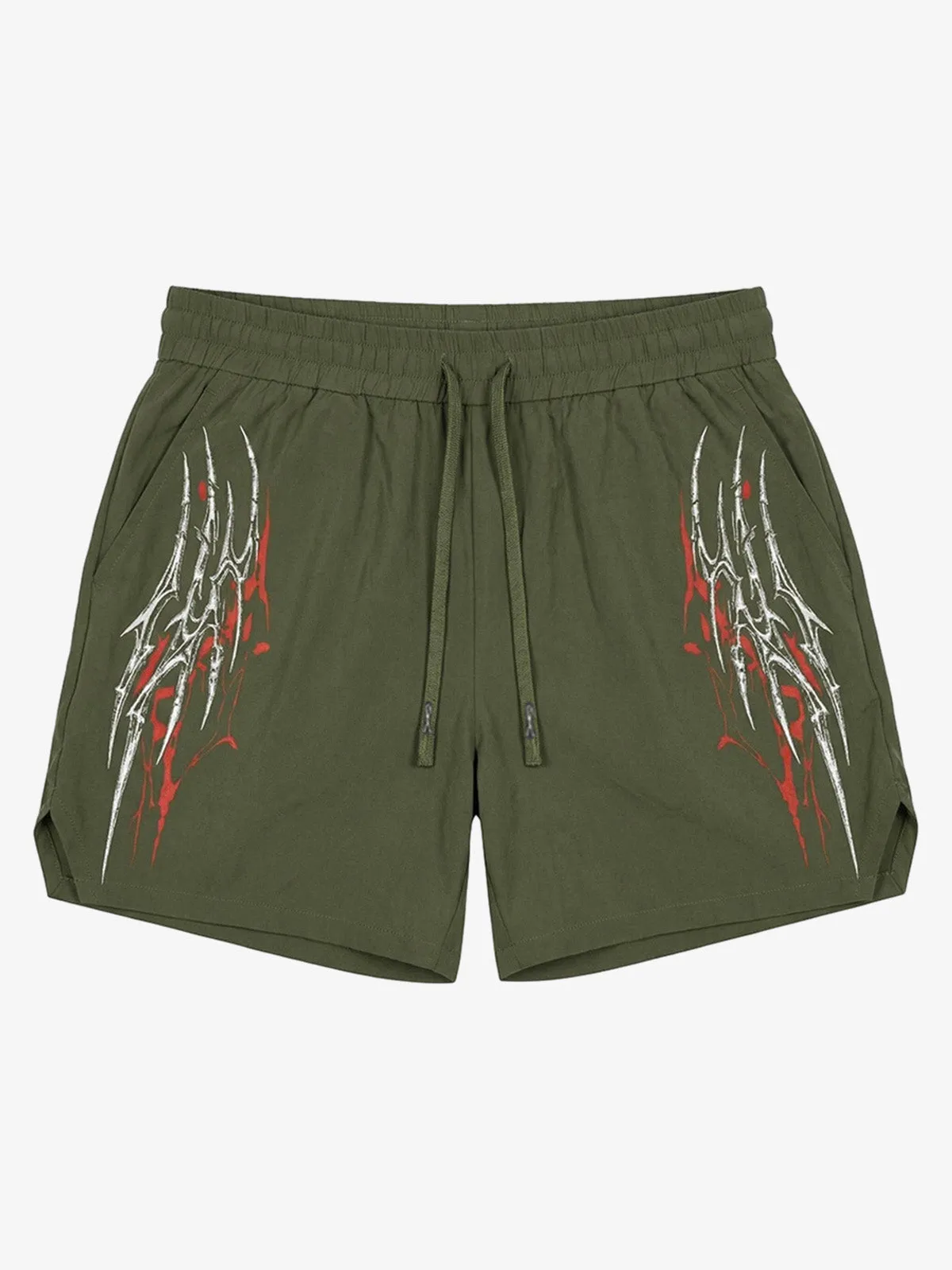 Y2K Thorn Graphic Drawstring Shorts sold by Thesupermade product image thumbnail 2