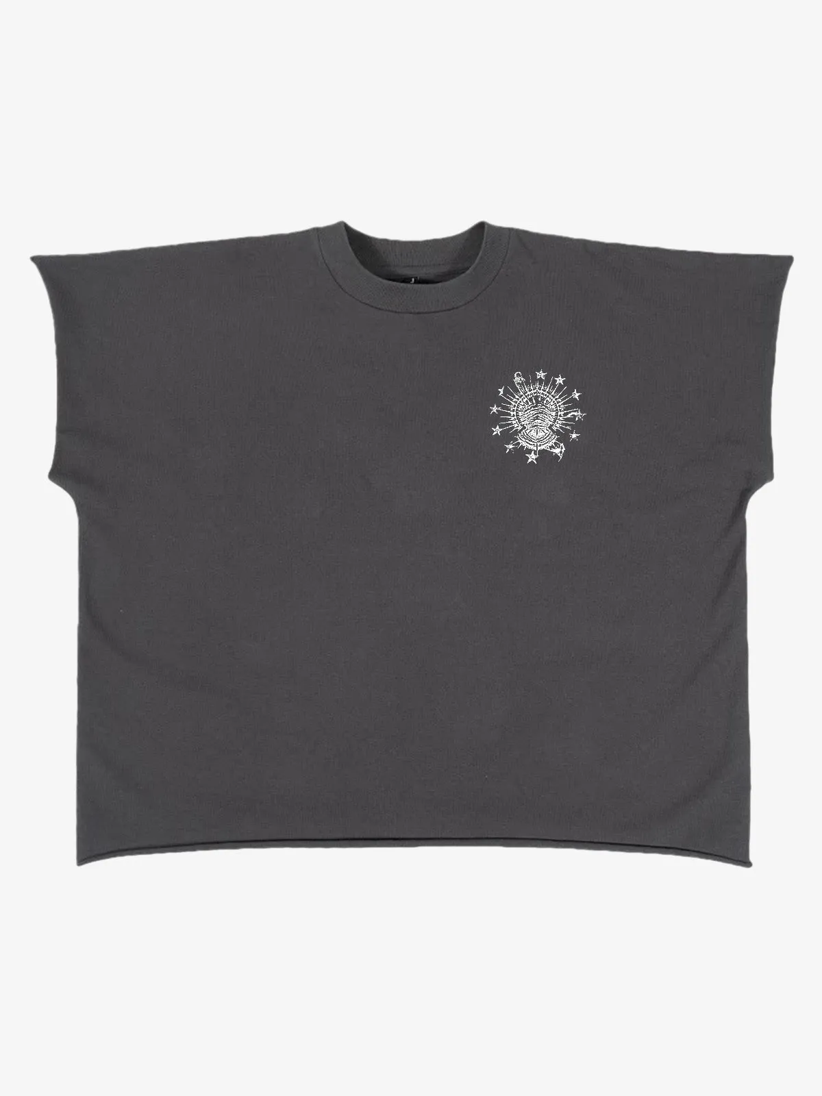 Black Graphic Crop Tee sold by Thesupermade product image thumbnail 4