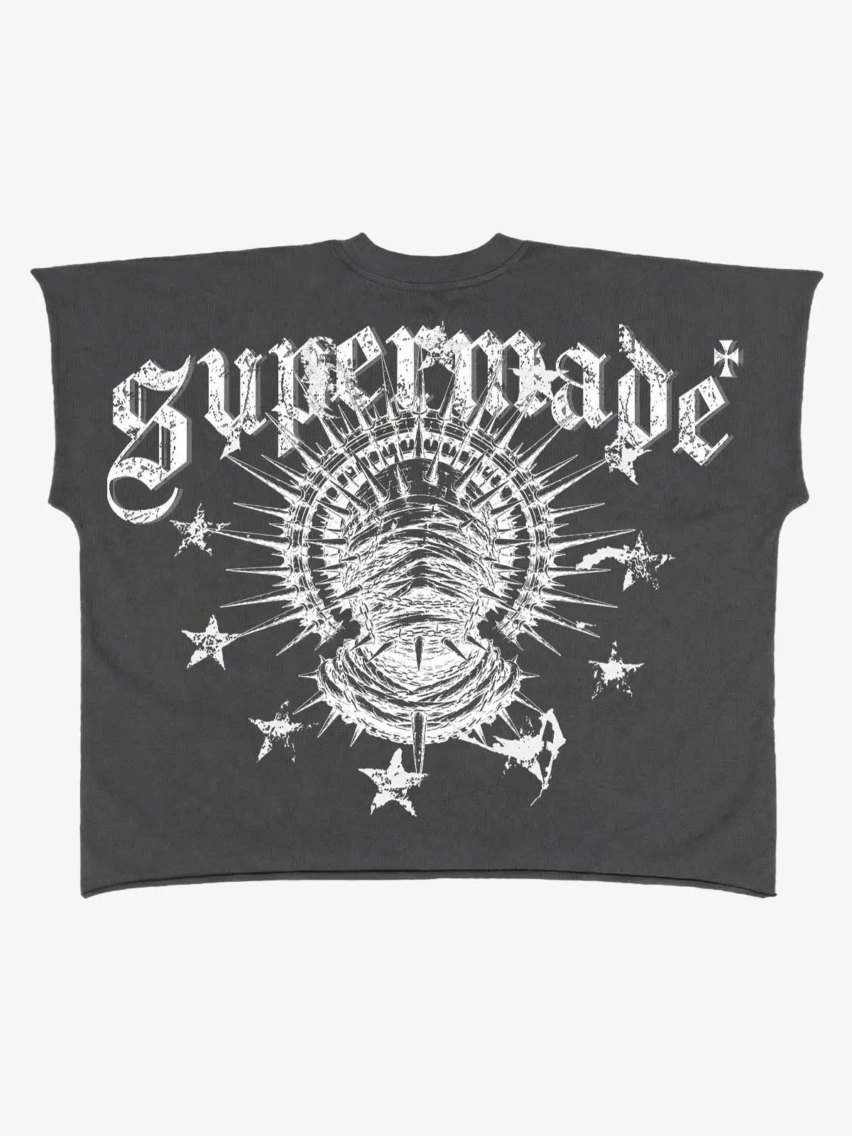 Black Graphic Crop Tee sold by Thesupermade product image thumbnail 3