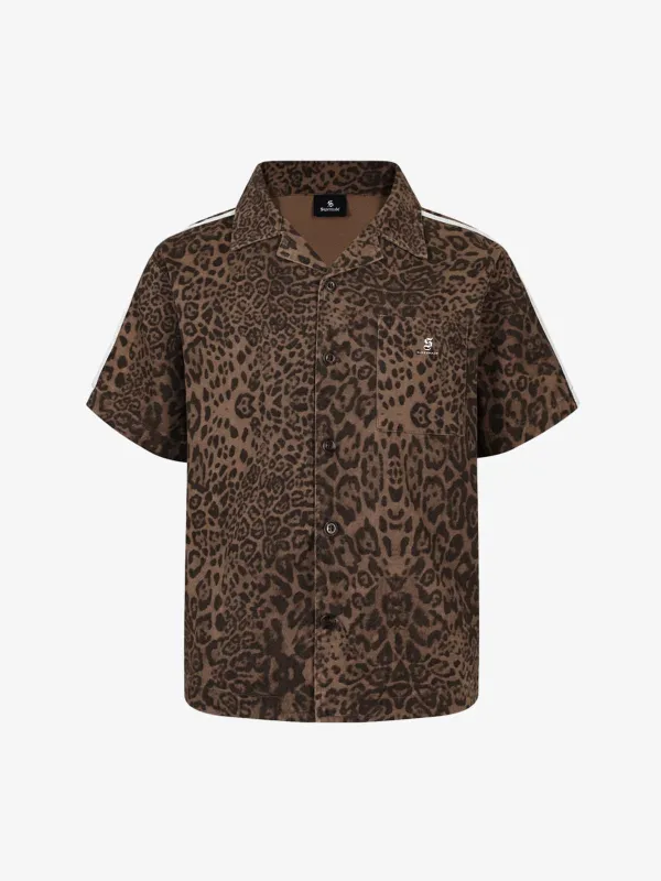 Leopard Short Sleeve Shirt made by Thesupermade