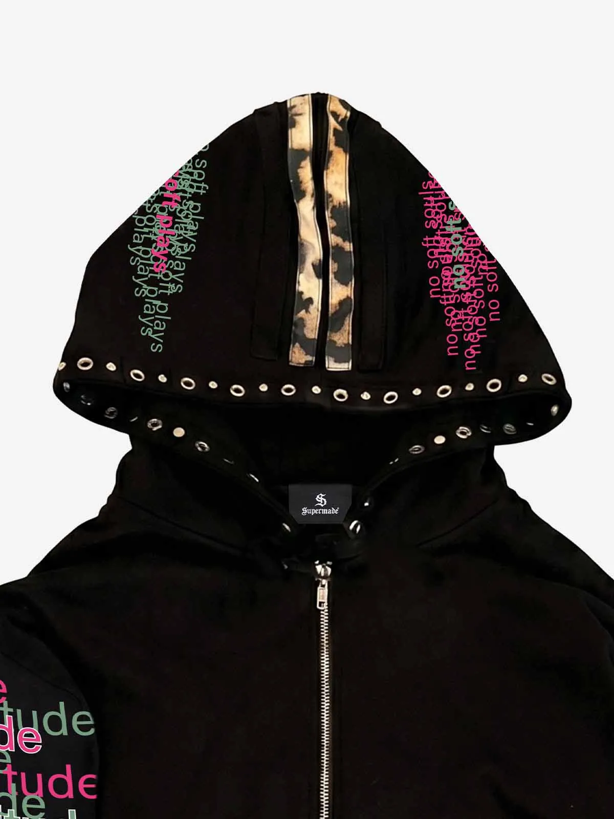 Studded Streetwear Hoodie sold by Thesupermade product image thumbnail 3