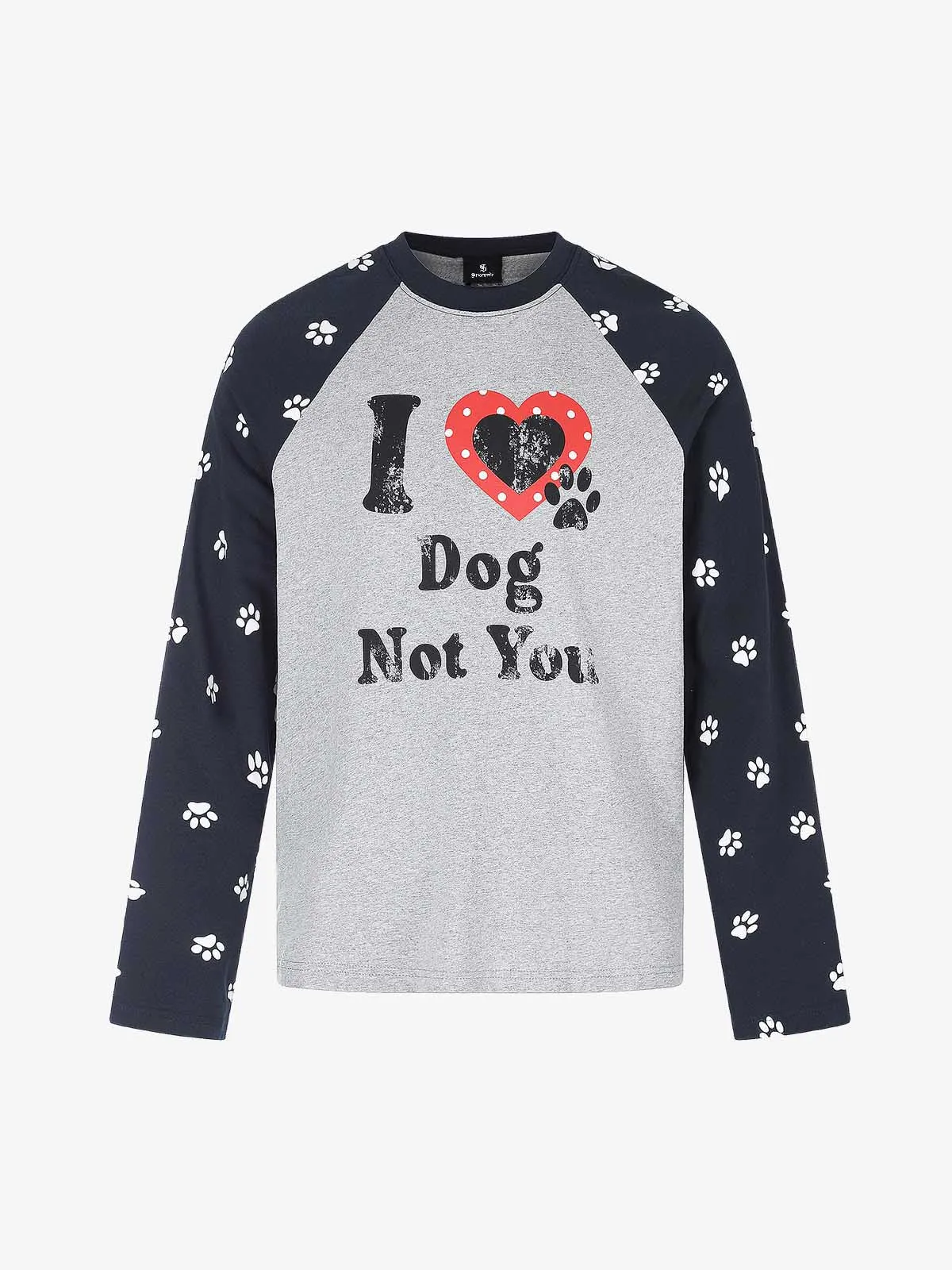 Slogan Raglan Long Sleeve Tee sold by Thesupermade product image thumbnail 5