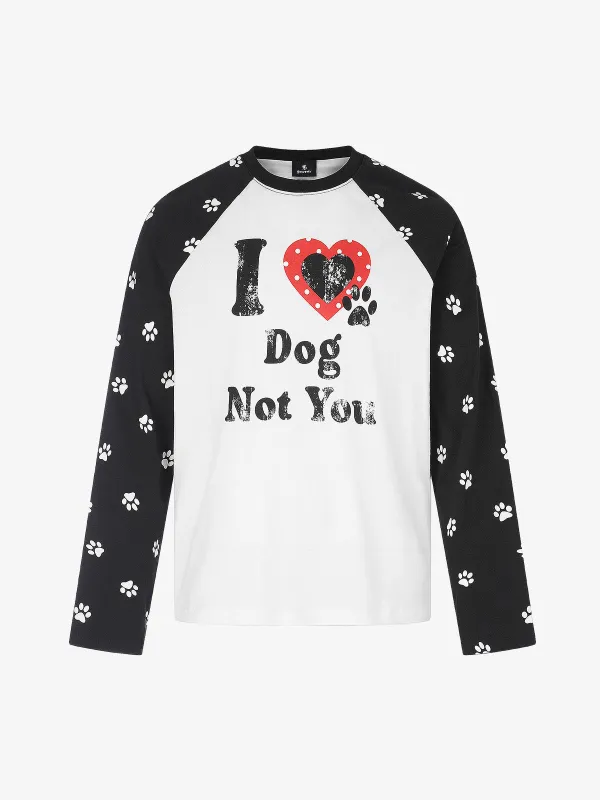Slogan Raglan Long Sleeve Tee made by Thesupermade