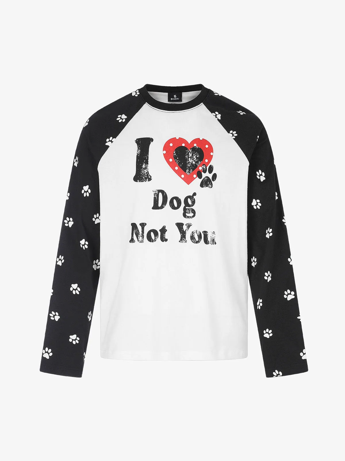 Slogan Raglan Long Sleeve Tee sold by Thesupermade